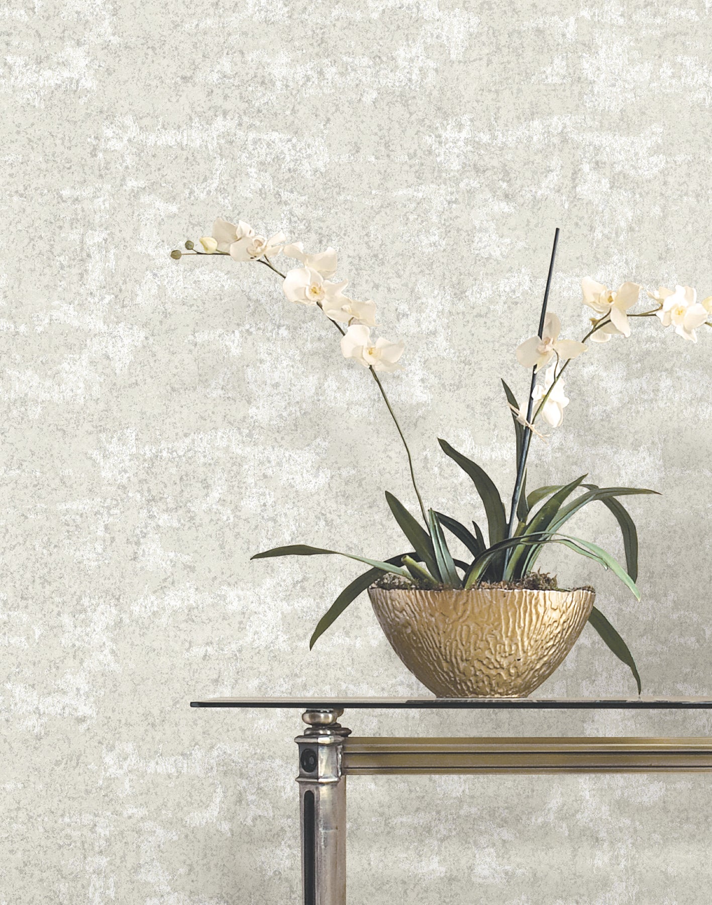 Crystal Cloud wallpaper in dove color - pattern number VR1541 - by Ronald Redding in the Caviar collection