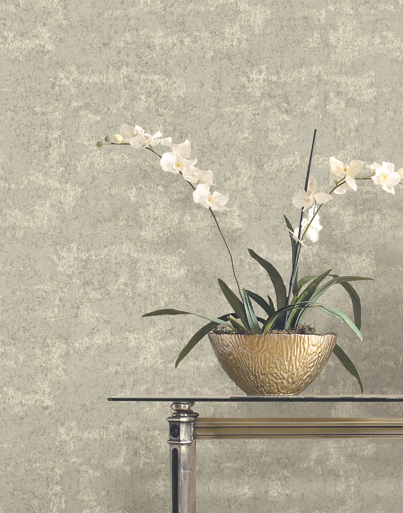 Crystal Cloud wallpaper in taupe color - pattern number VR1542 - by Ronald Redding in the Caviar collection