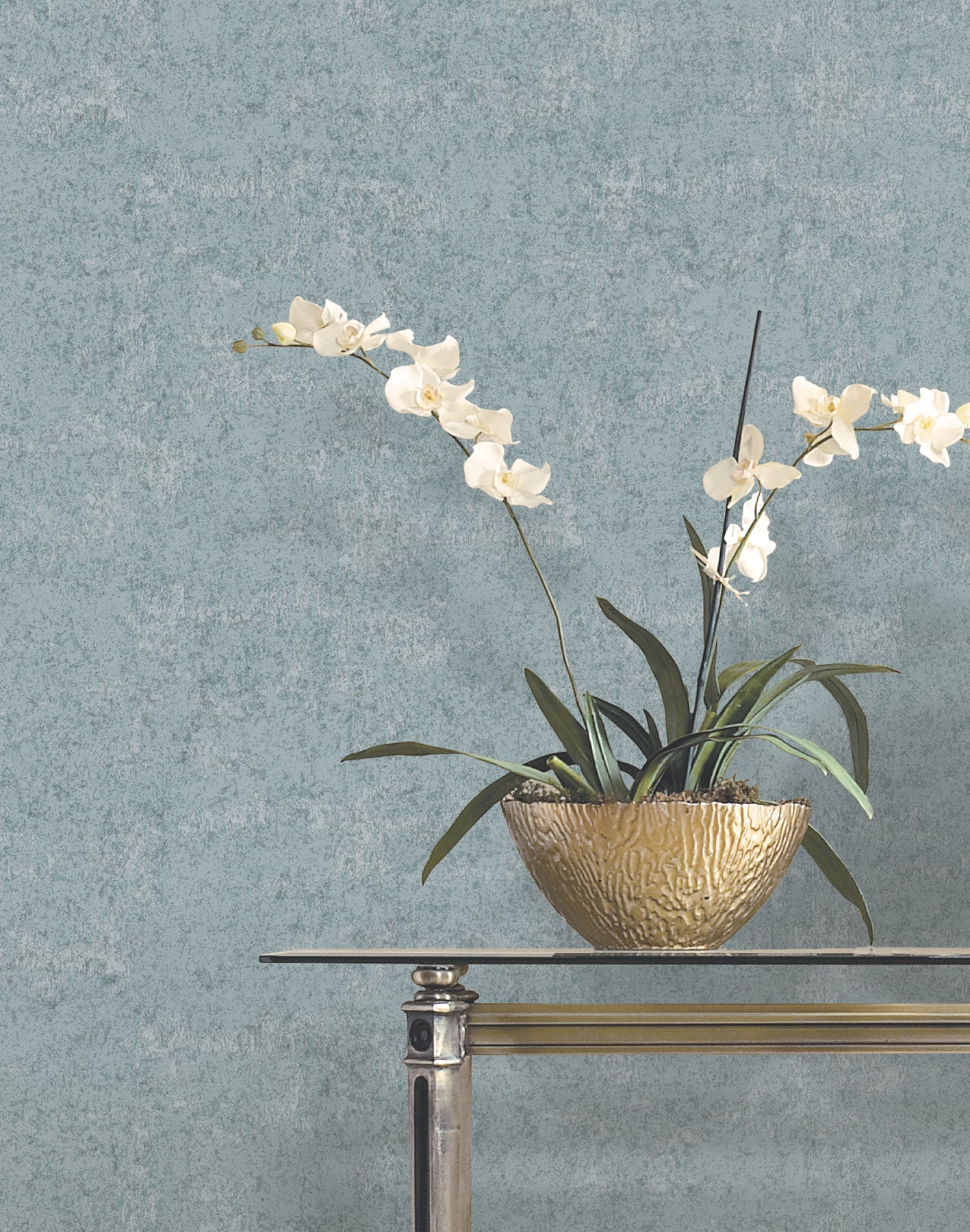 Crystal Cloud wallpaper in denim color - pattern number VR1543 - by Ronald Redding in the Caviar collection