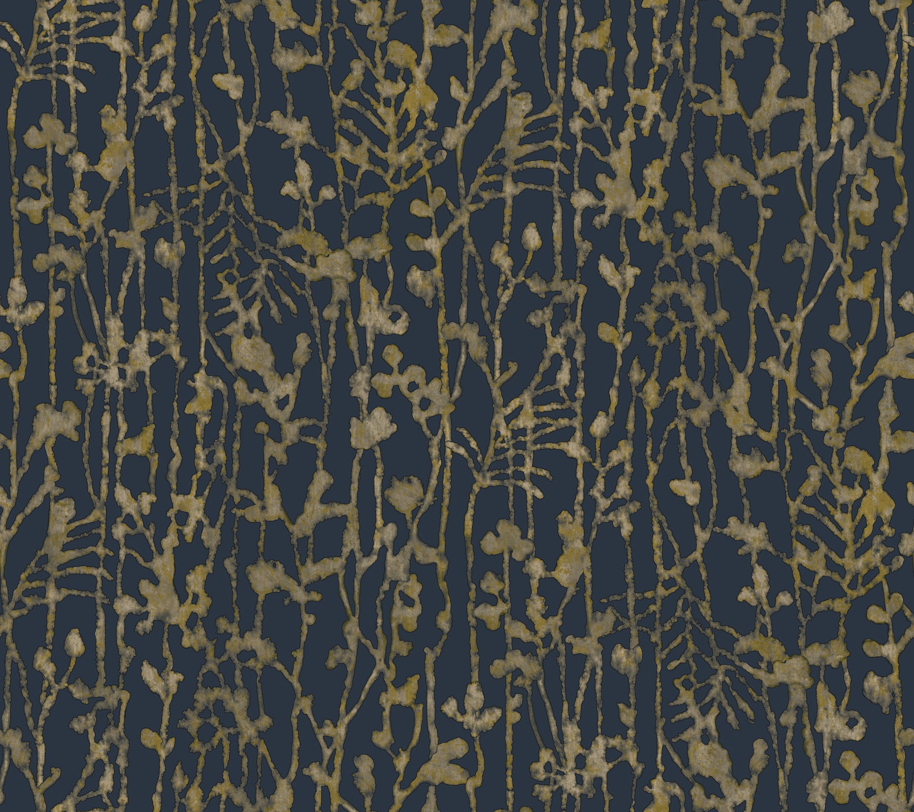 Filigree wallpaper in navy color - pattern number VR1561 - by Ronald Redding in the Caviar collection