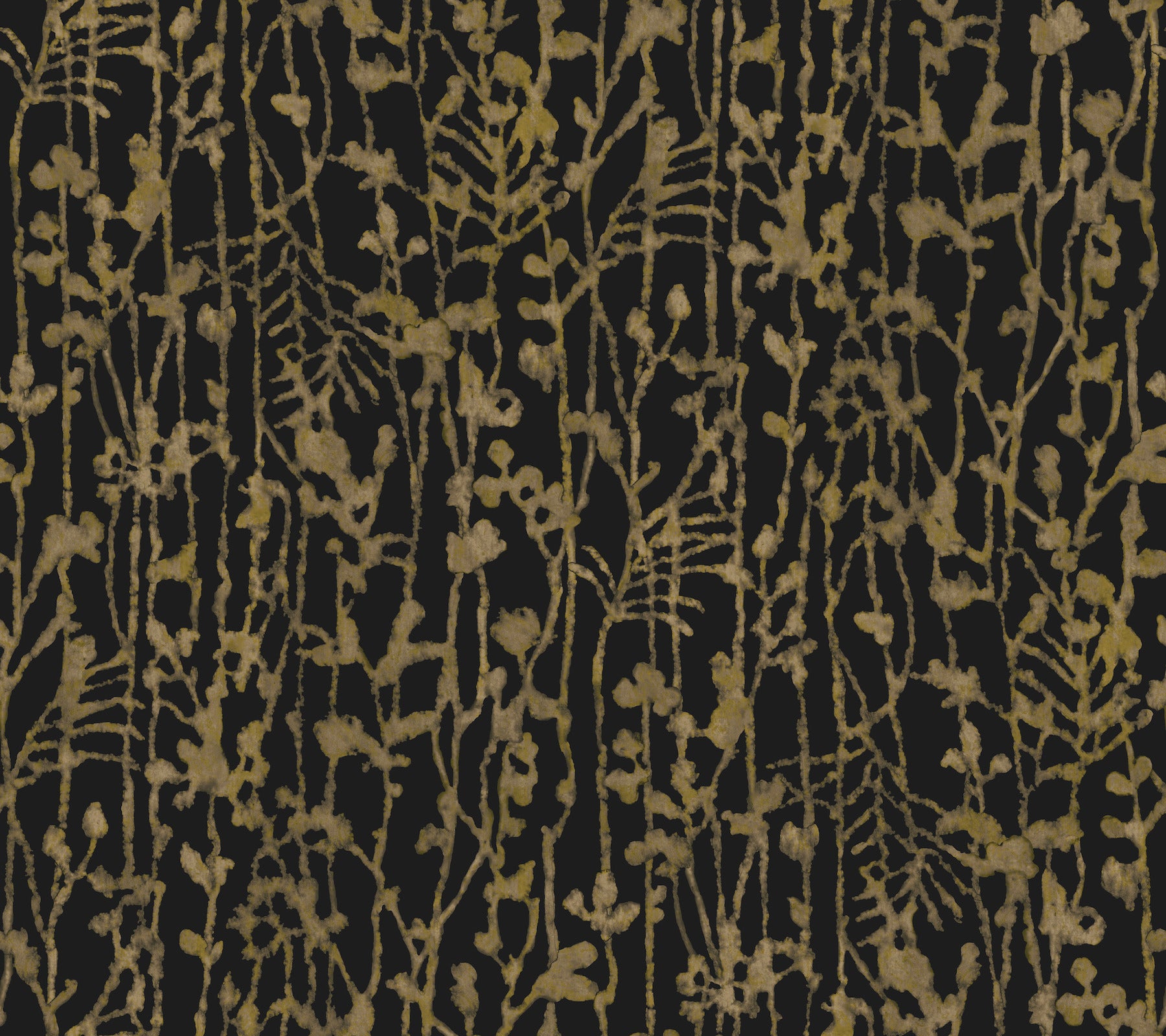Filigree wallpaper in black color - pattern number VR1562 - by Ronald Redding in the Caviar collection