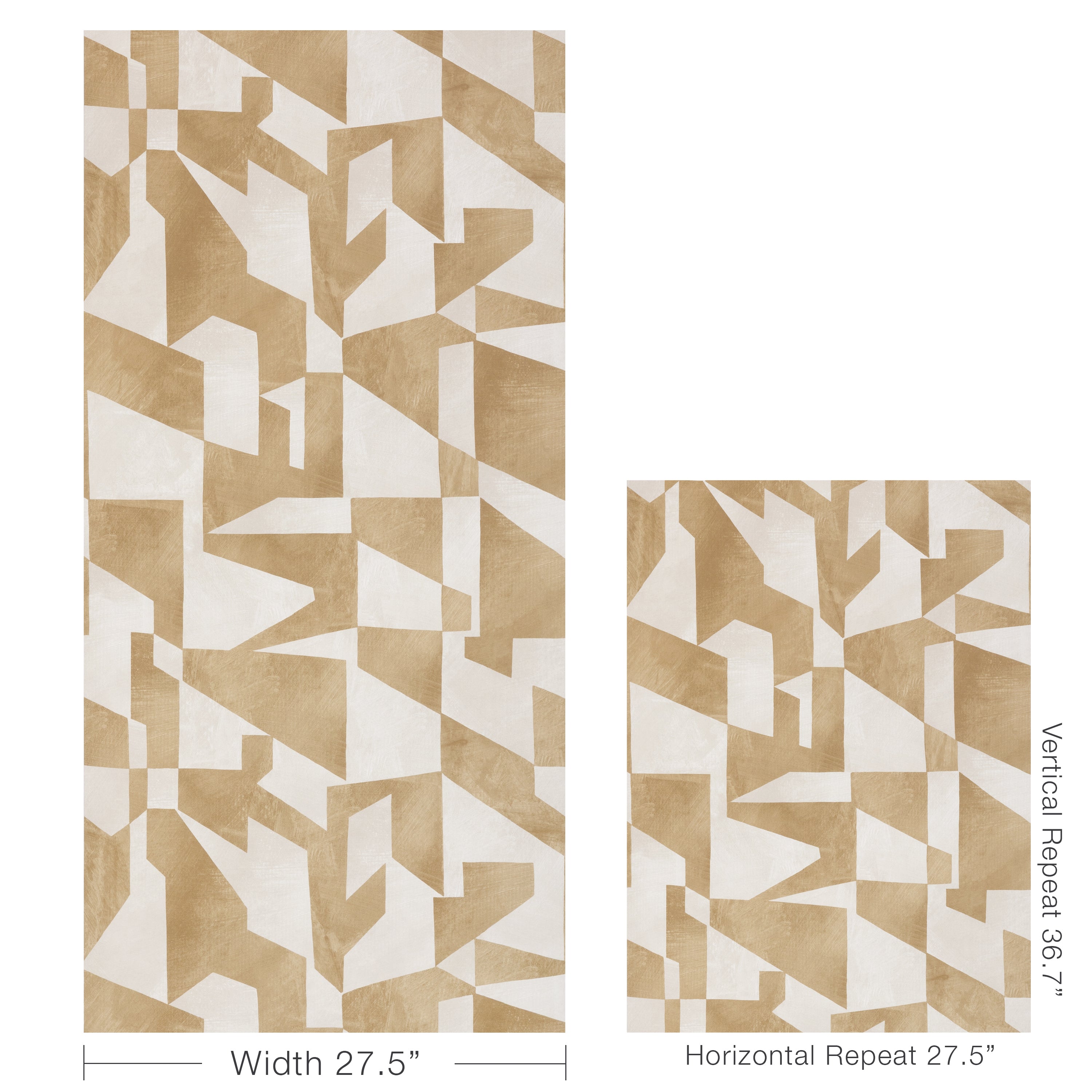 Shape Shifter Wallpaper in honey color - pattern number W4399.416.0 - by Kravet in the Linherr Hollingsworth Artistry collection