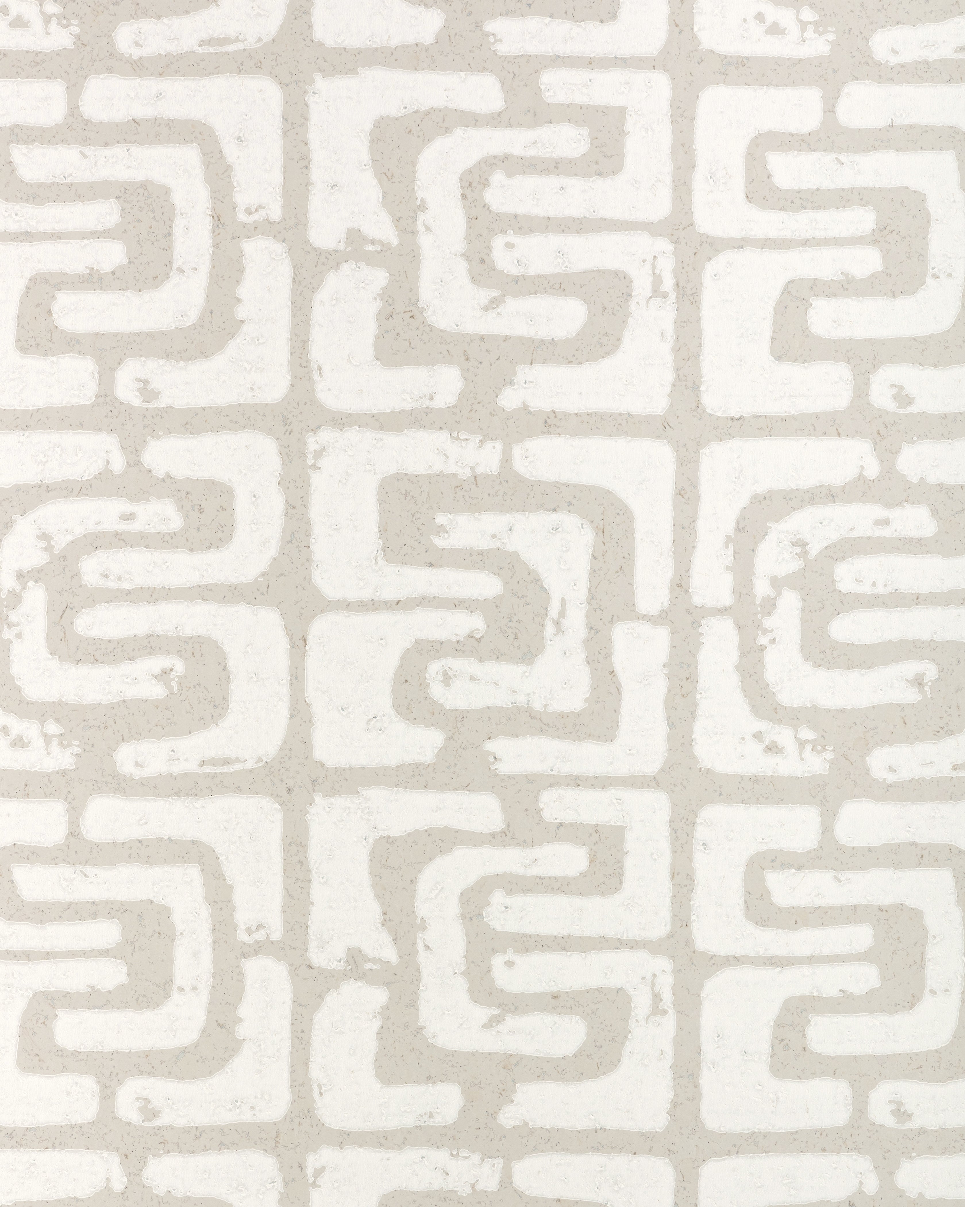 Oui Bloc Due Wallpaper in mist color - pattern number W4403.1101.0 - by Kravet in the Linherr Hollingsworth Artistry collection