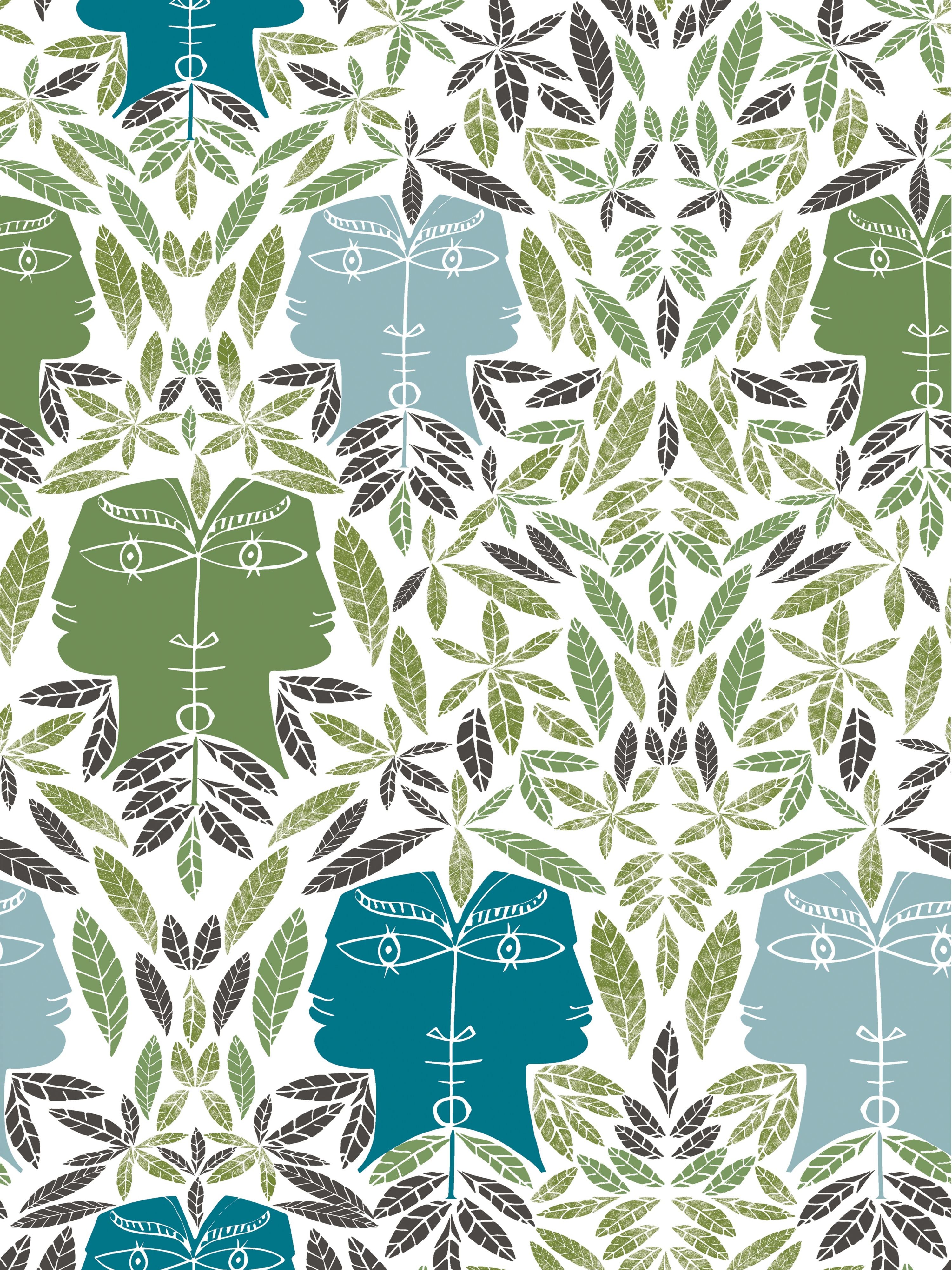 Cap Dail wallpaper in vegetal color - pattern number WH 000016470 - by Scalamandre in the collection