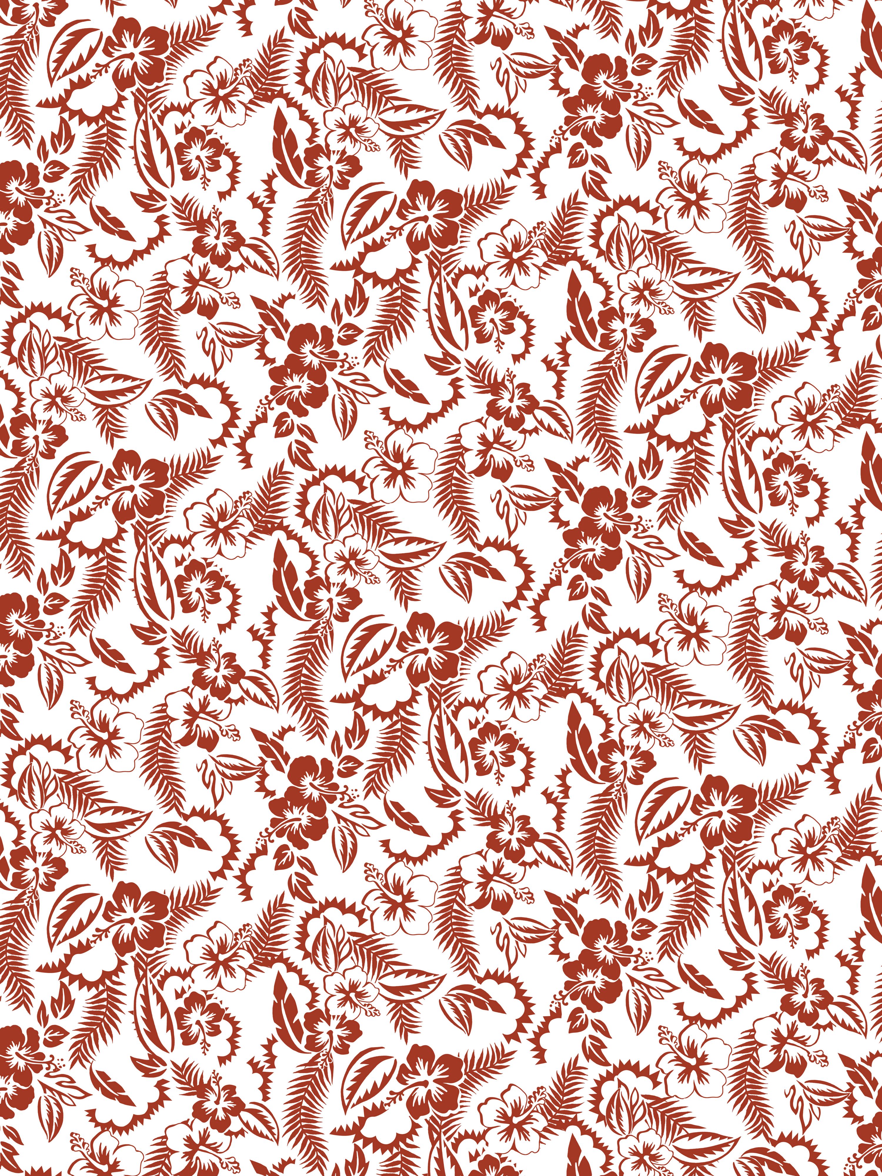 Jamaique wallpaper in brique color - pattern number WH 000023338 - by Scalamandre in the collection