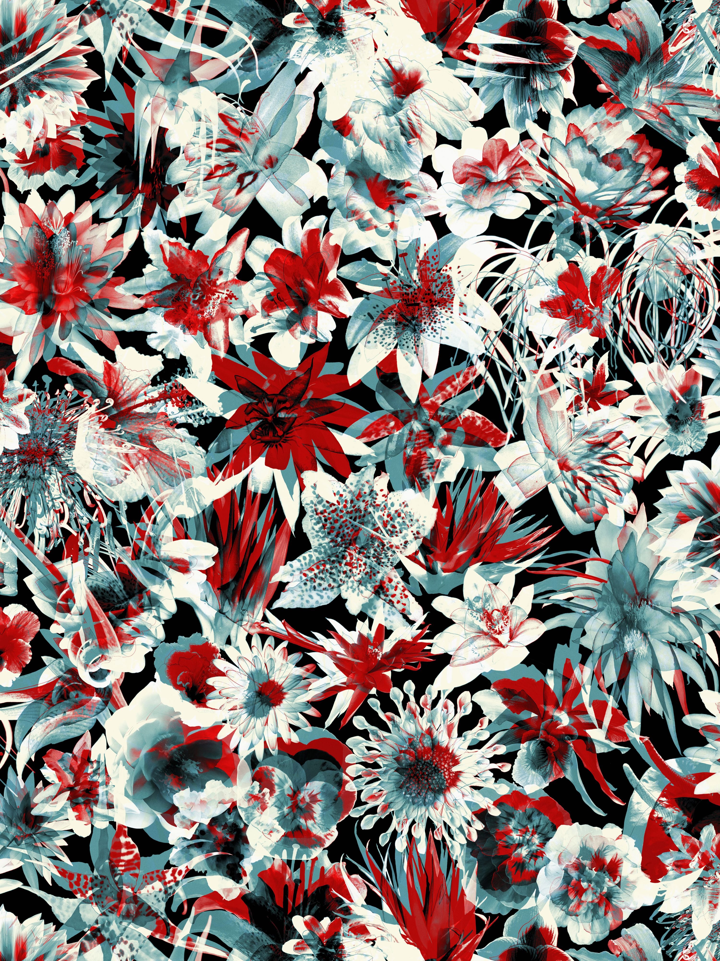 Grenada wallpaper in bleu color - pattern number WH 000023339 - by Scalamandre in the collection
