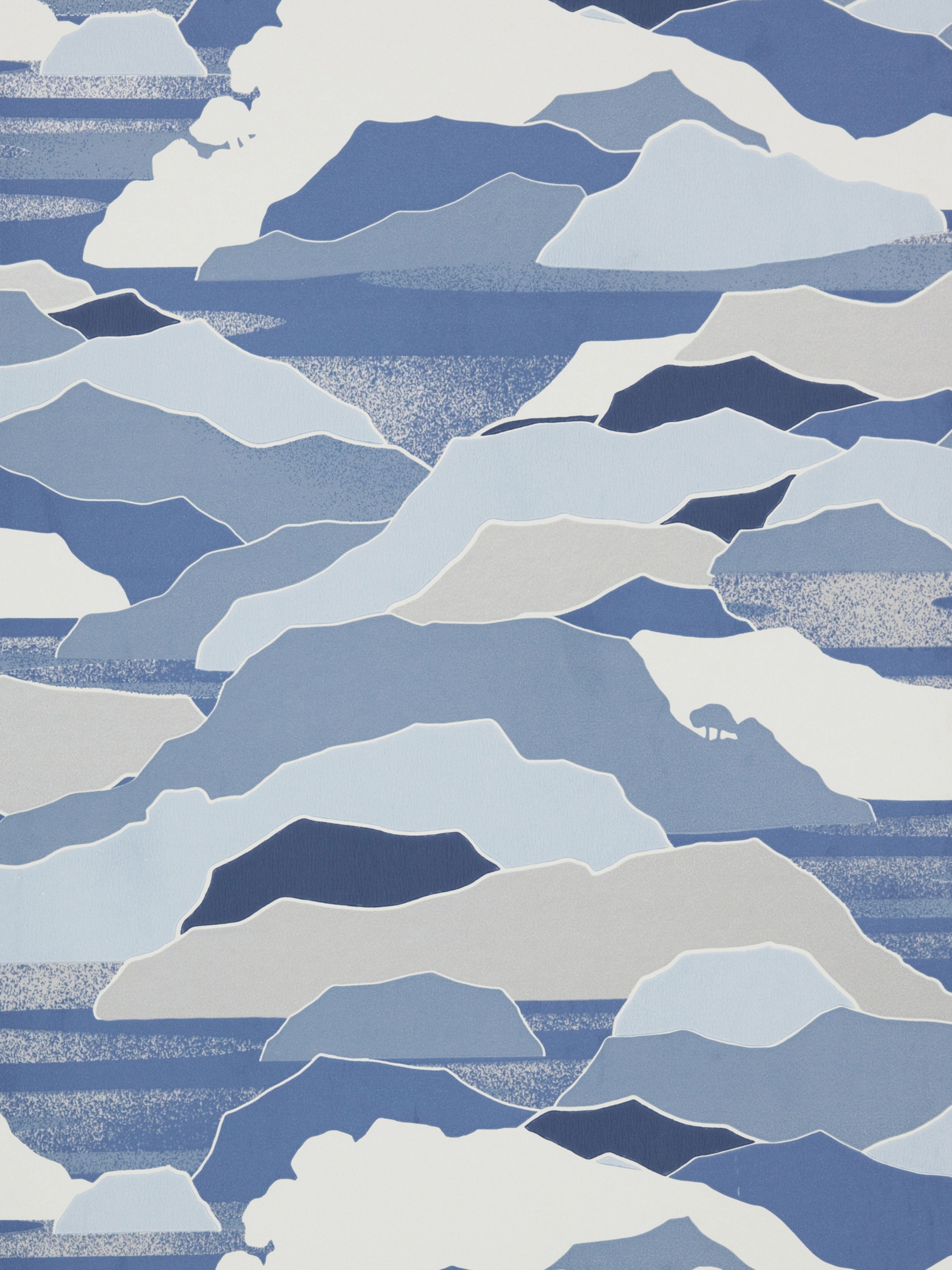 Colline wallpaper in bleute color - pattern number WH 000036443 - by Scalamandre in the collection