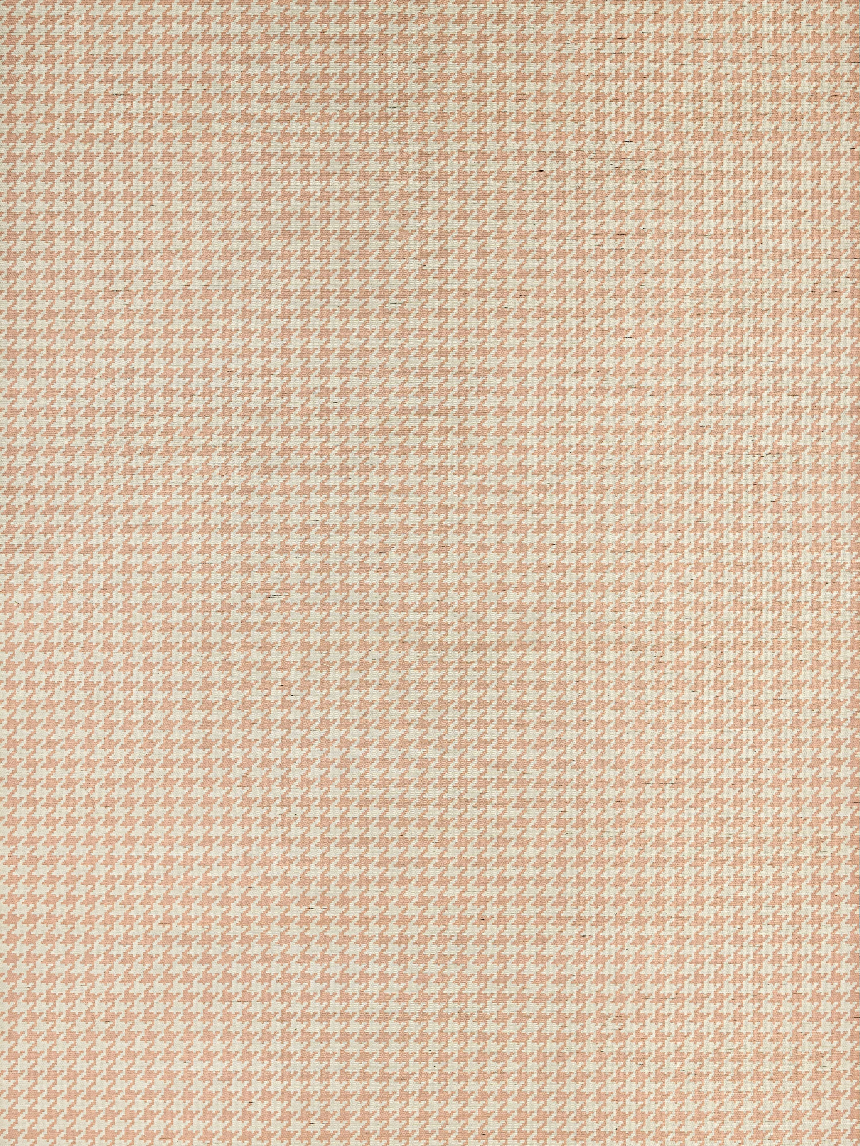 Houndstooth Sisal wallpaper in peach color - pattern number WHN WP88601D0004 - by Scalamandre in the collection