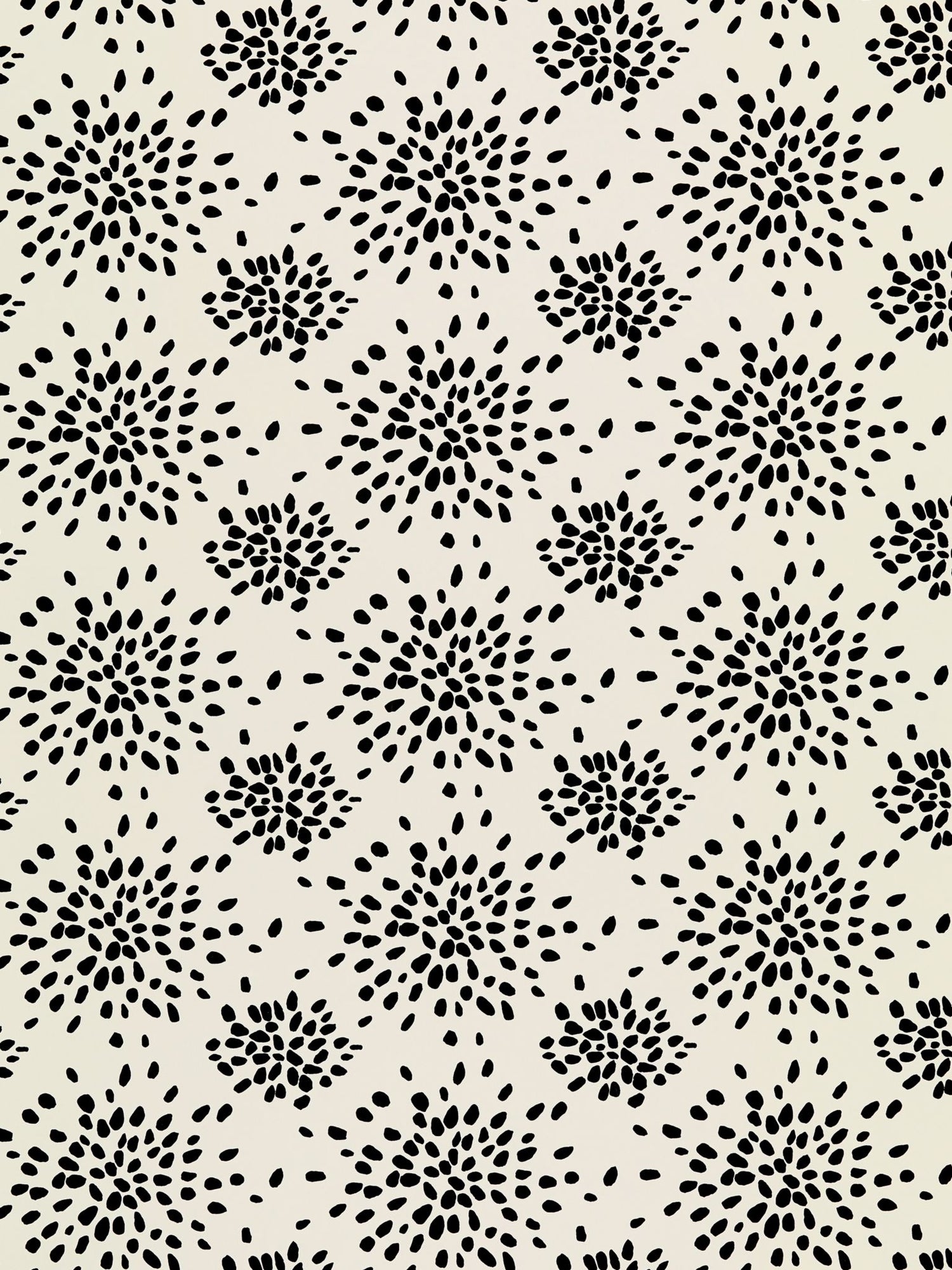 Fireworks fabric in black on offwhite color - pattern number WHN 000EP1020 - by Scalamandre in the  collection