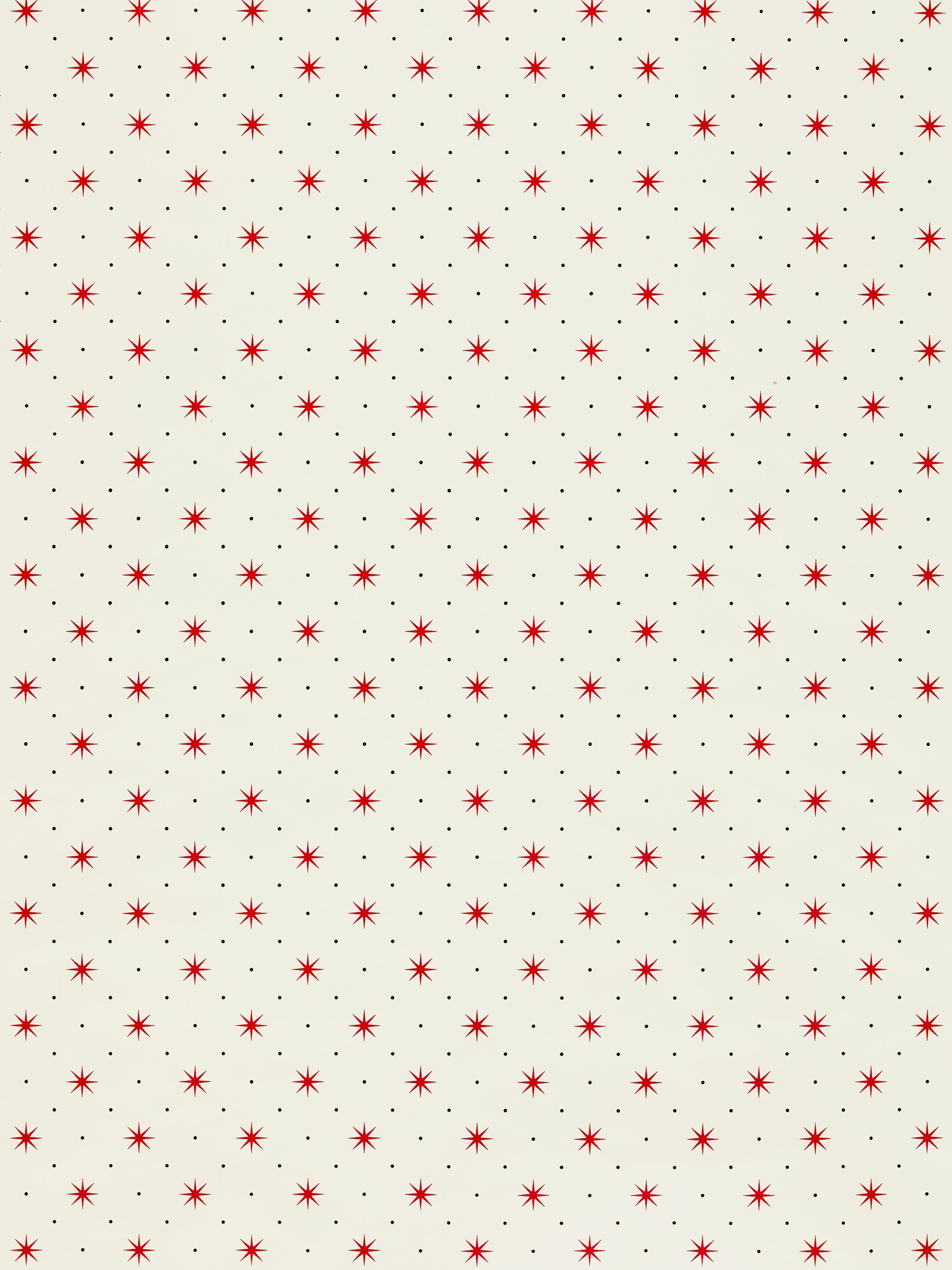Trixie wallpaper in red and black on white color - pattern number WHN 000RP1003D - by Scalamandre in the collection