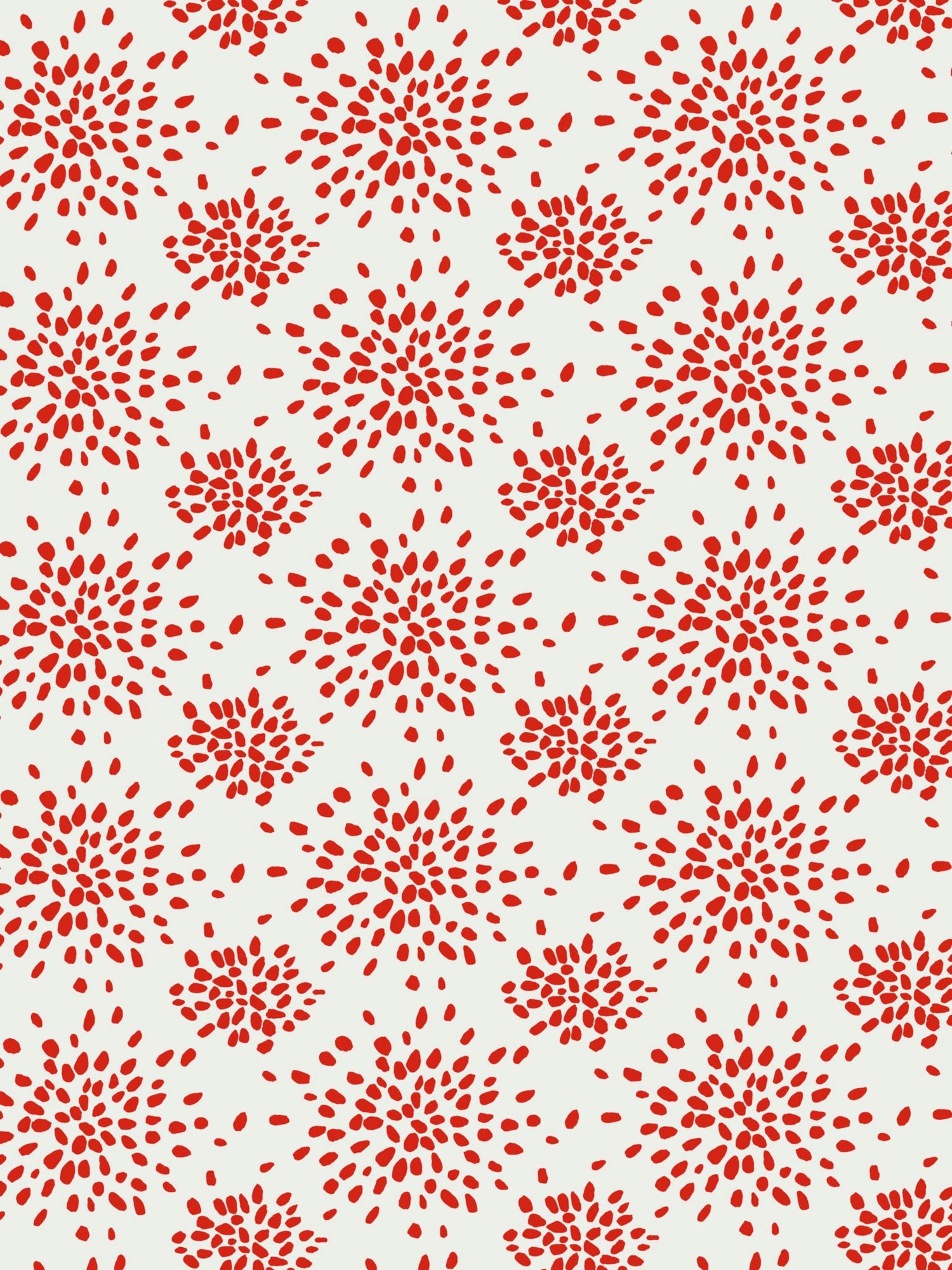 Fireworks fabric in red on white color - pattern number WHN 000RP1020 - by Scalamandre in the  collection