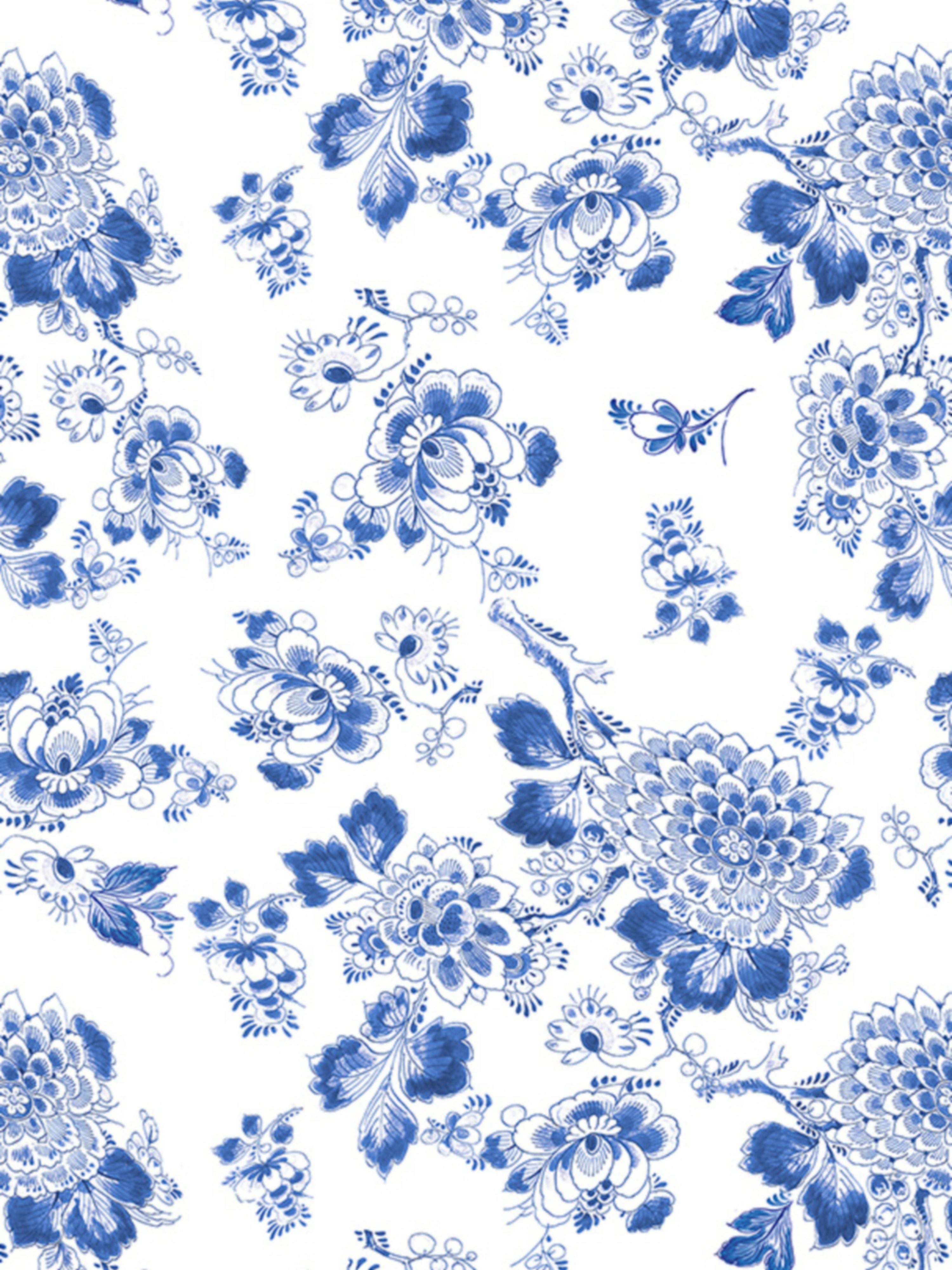 Heritage wallpaper in blue color - pattern number WNM 0001HERI - by Scalamandre in the collection