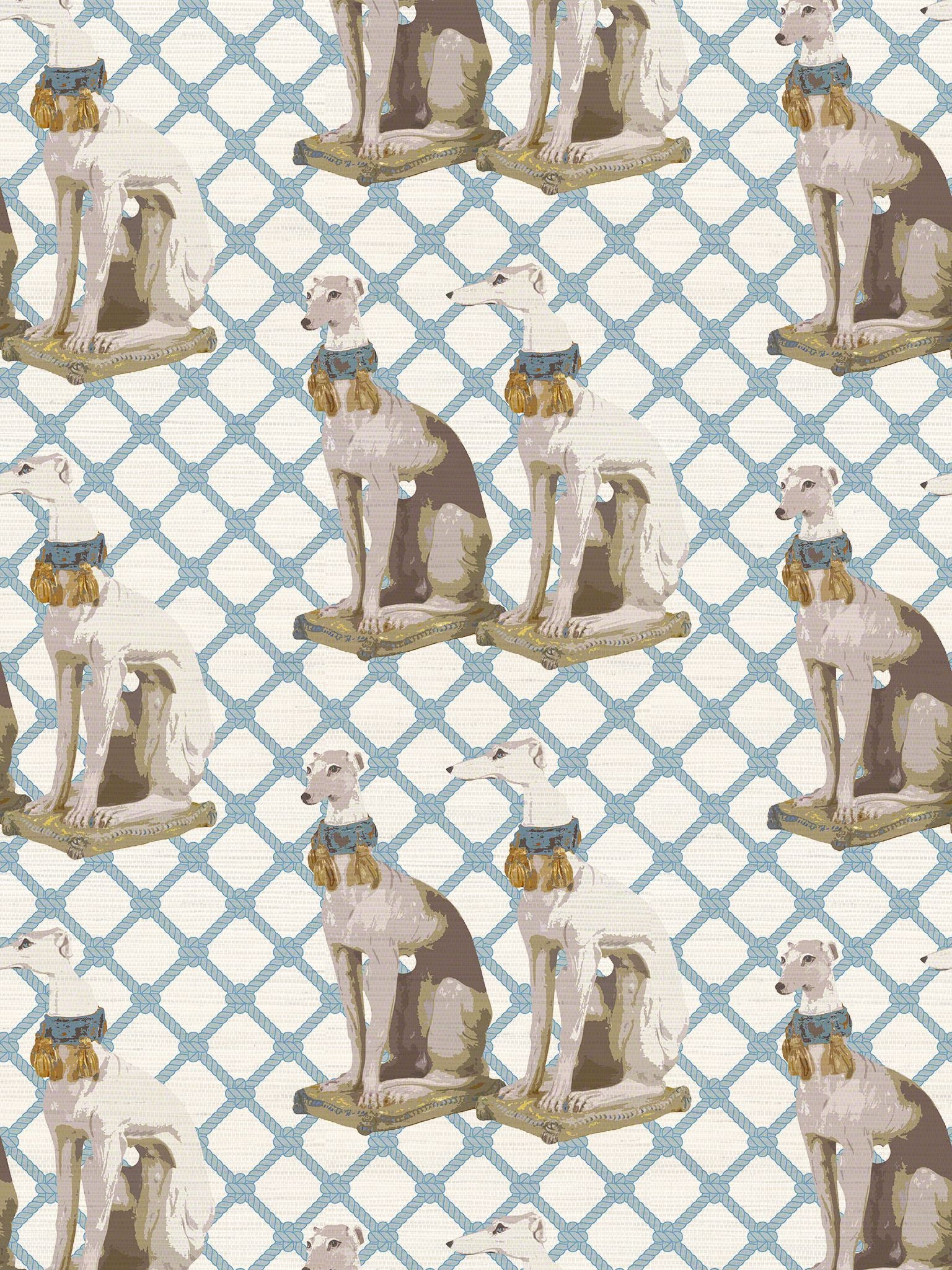 Regal Greyhound fabric in wyeth color - pattern number WNM 0001REGA - by Scalamandre in the collection