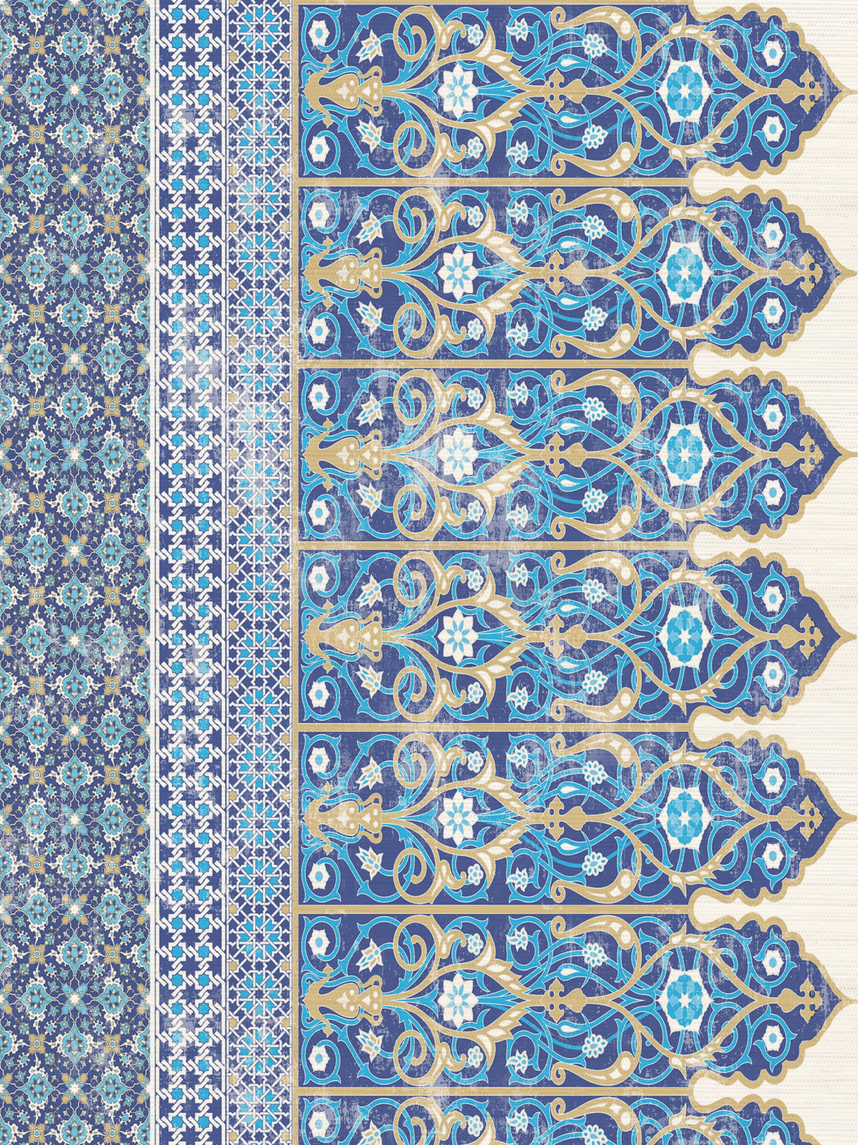 Topkapi wallpaper in classic color - pattern number WNM 0001TOPB - by Scalamandre in the collection
