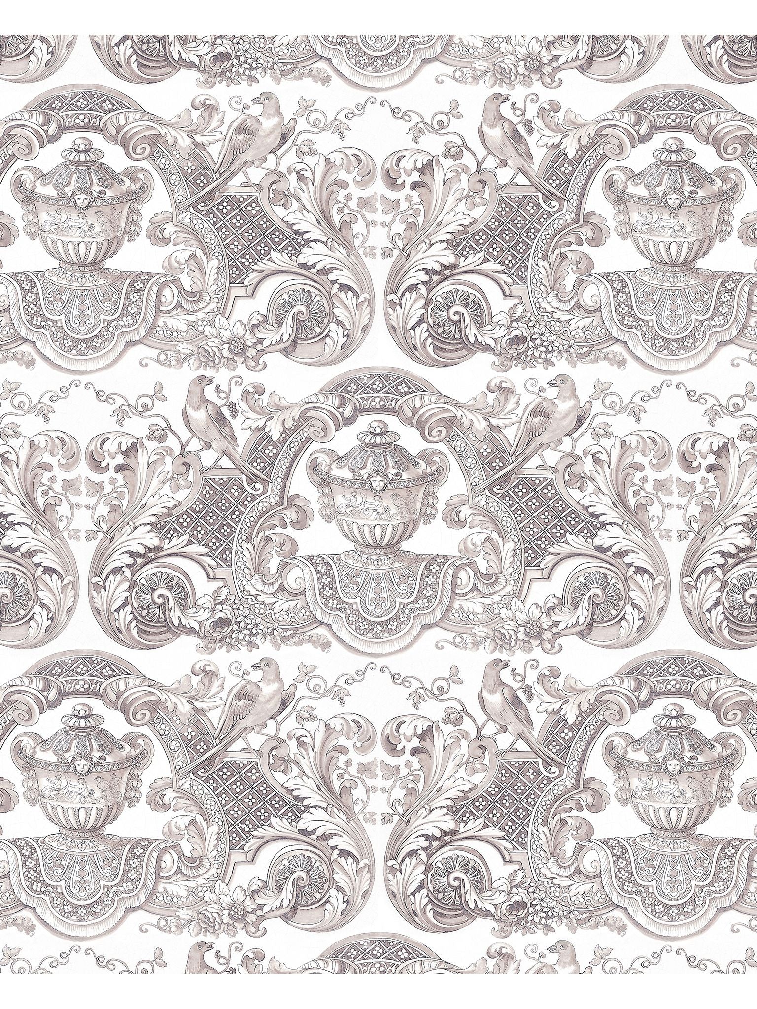 William and Mary fabric in french gray color - pattern number WNM 0001WMMY - by Scalamandre in the collection