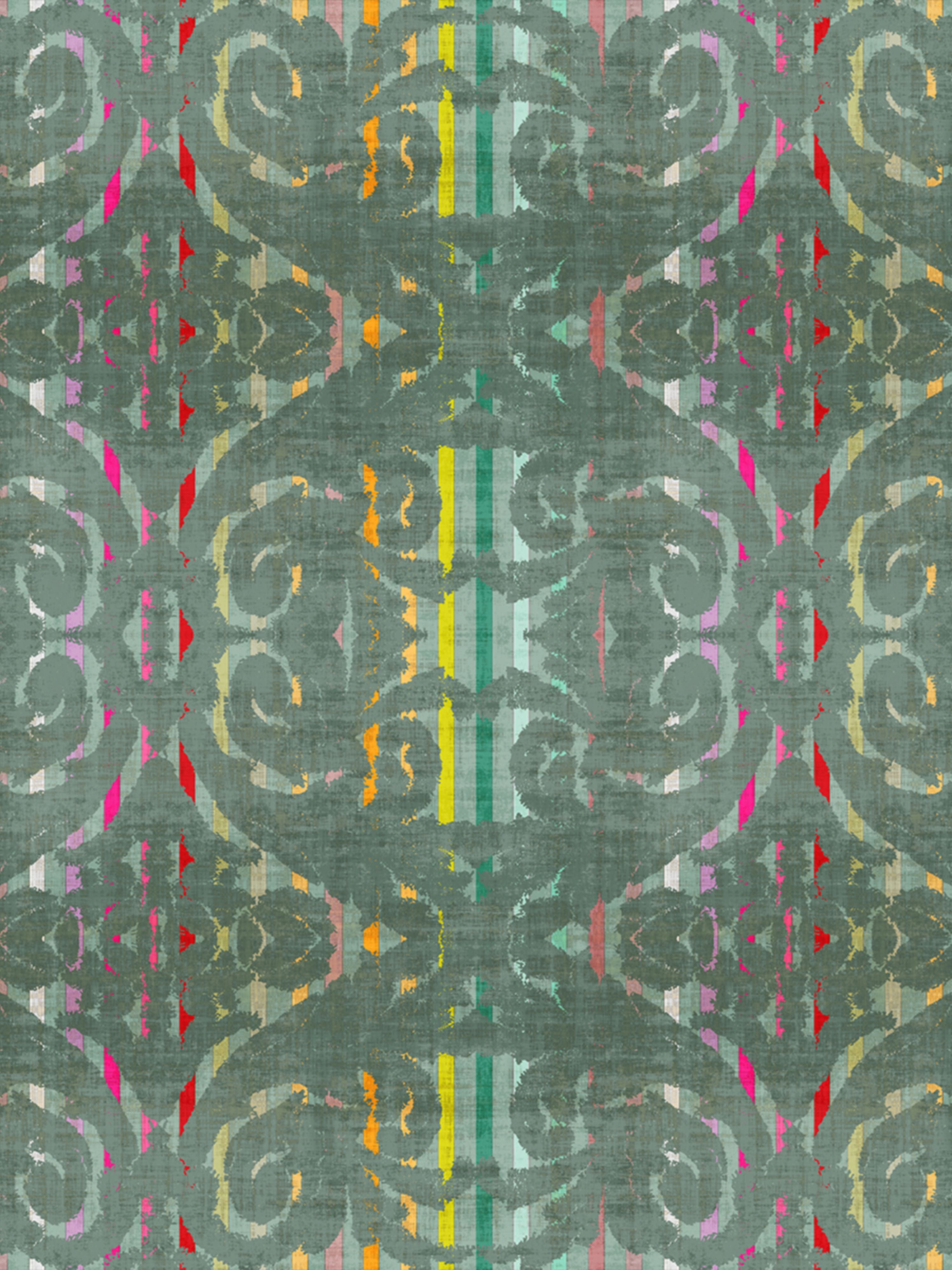 Dapper wallpaper in sage color - pattern number WNM 0002DAPP - by Scalamandre in the collection