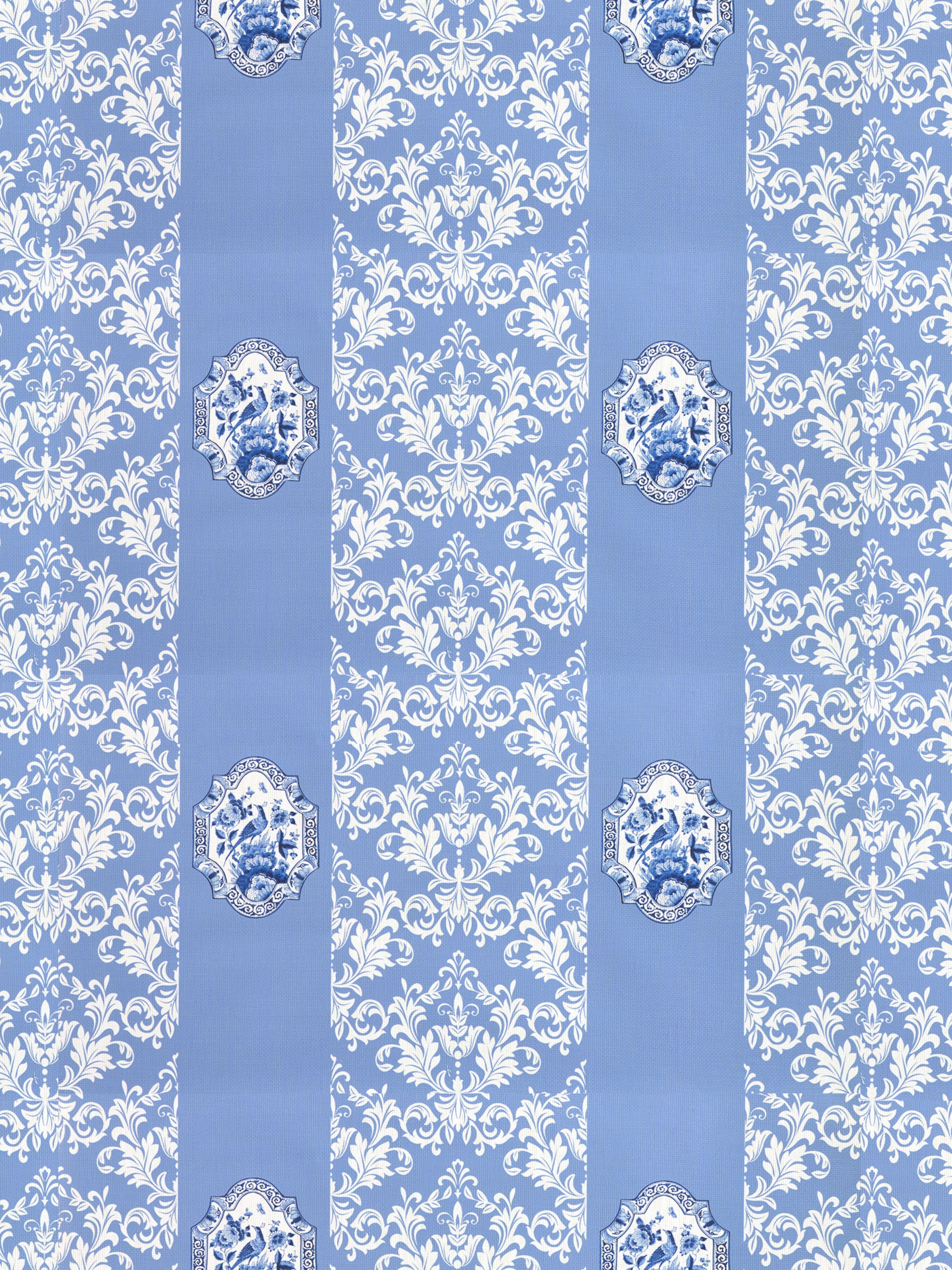 Imperial wallpaper in blue color - pattern number WNM 0002IMPE - by Scalamandre in the collection