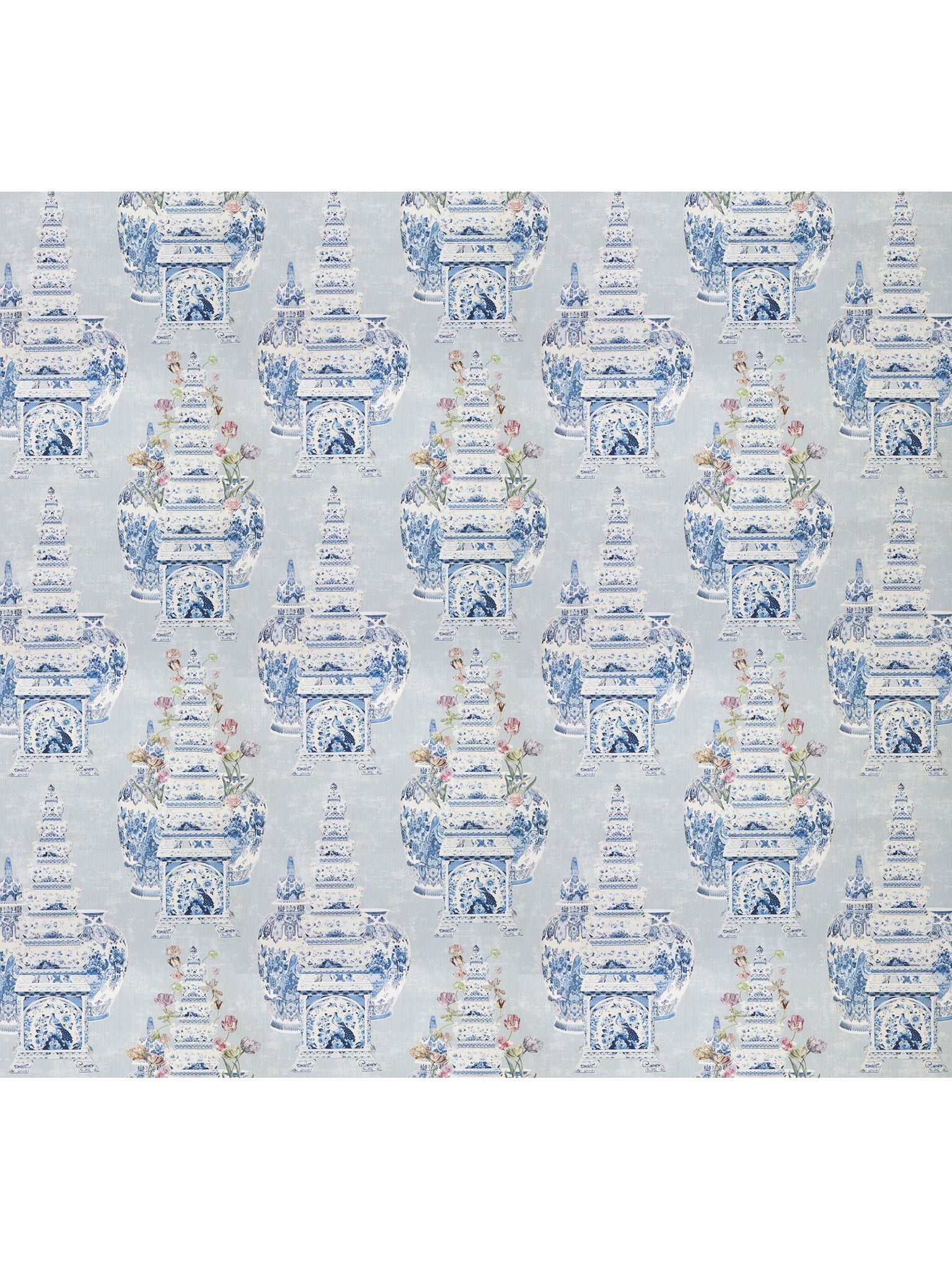 Masterpieces Tulip fabric in gray color - pattern number WNM 0002MSTP - by Scalamandre in the collection