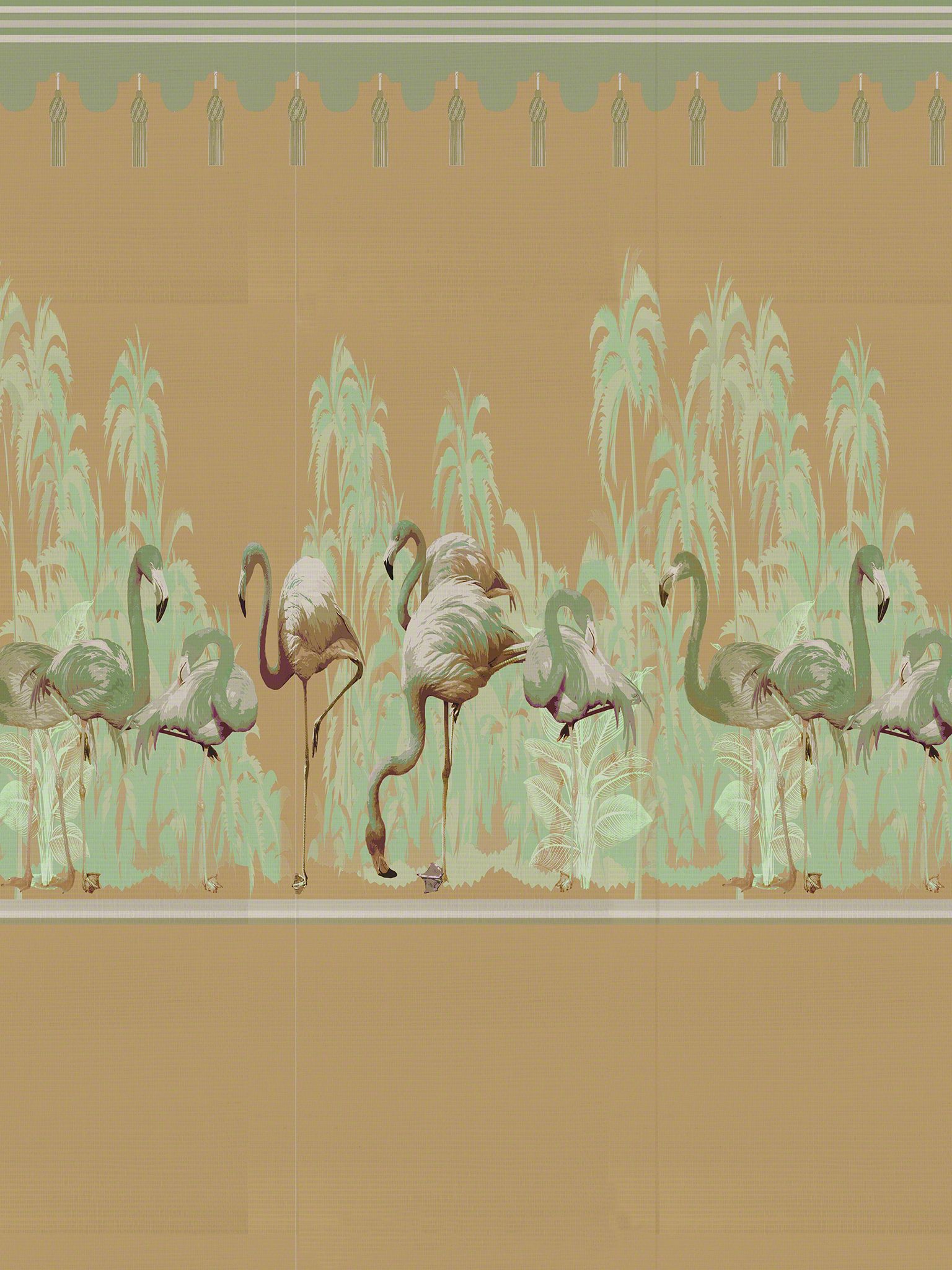 Palm Springs Dyptich Right Panel fabric in belize color - pattern number WNM 0002PSRP - by Scalamandre in the collection