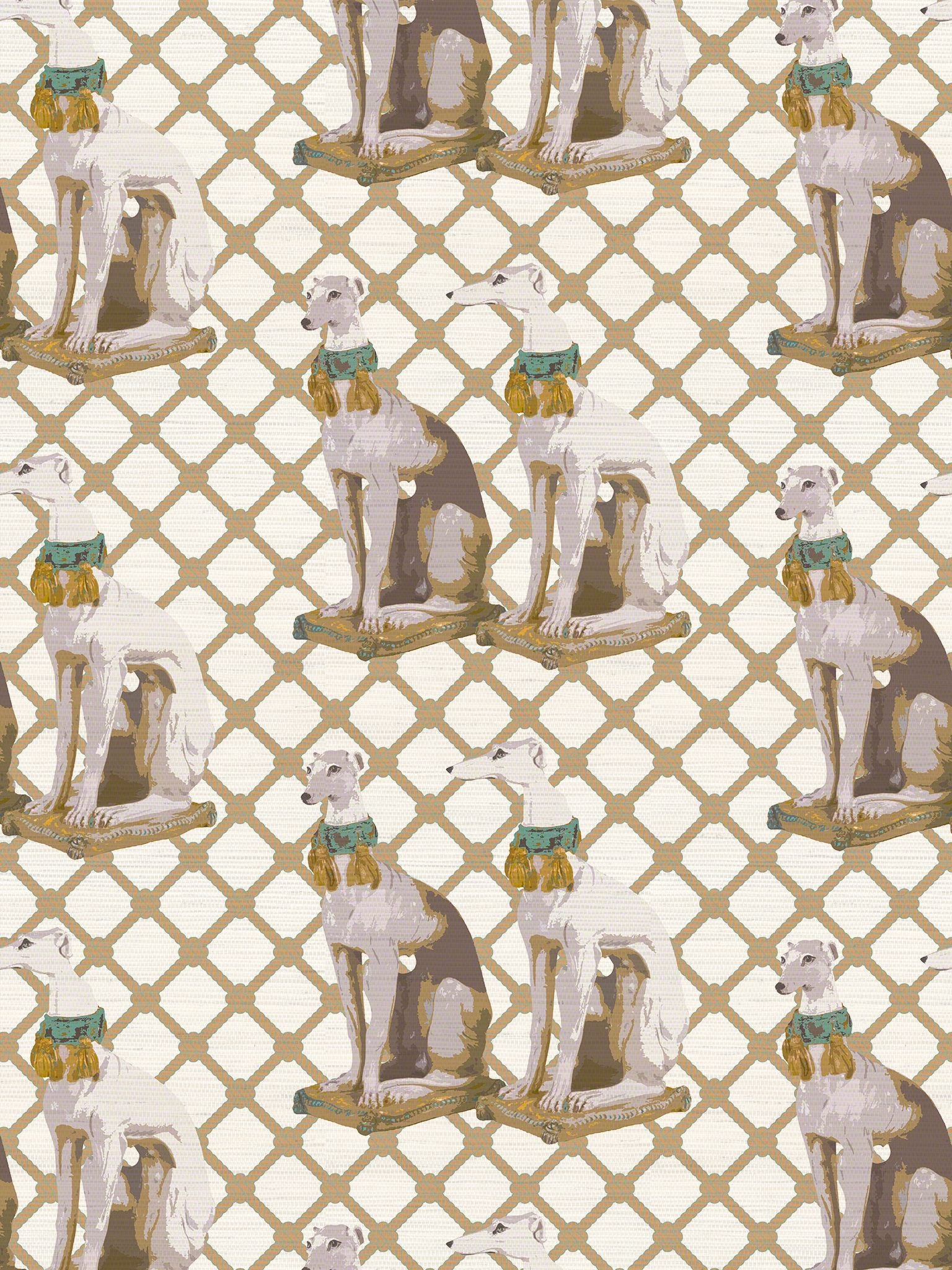 Regal Greyhound fabric in luxe color - pattern number WNM 0002REGA - by Scalamandre in the collection