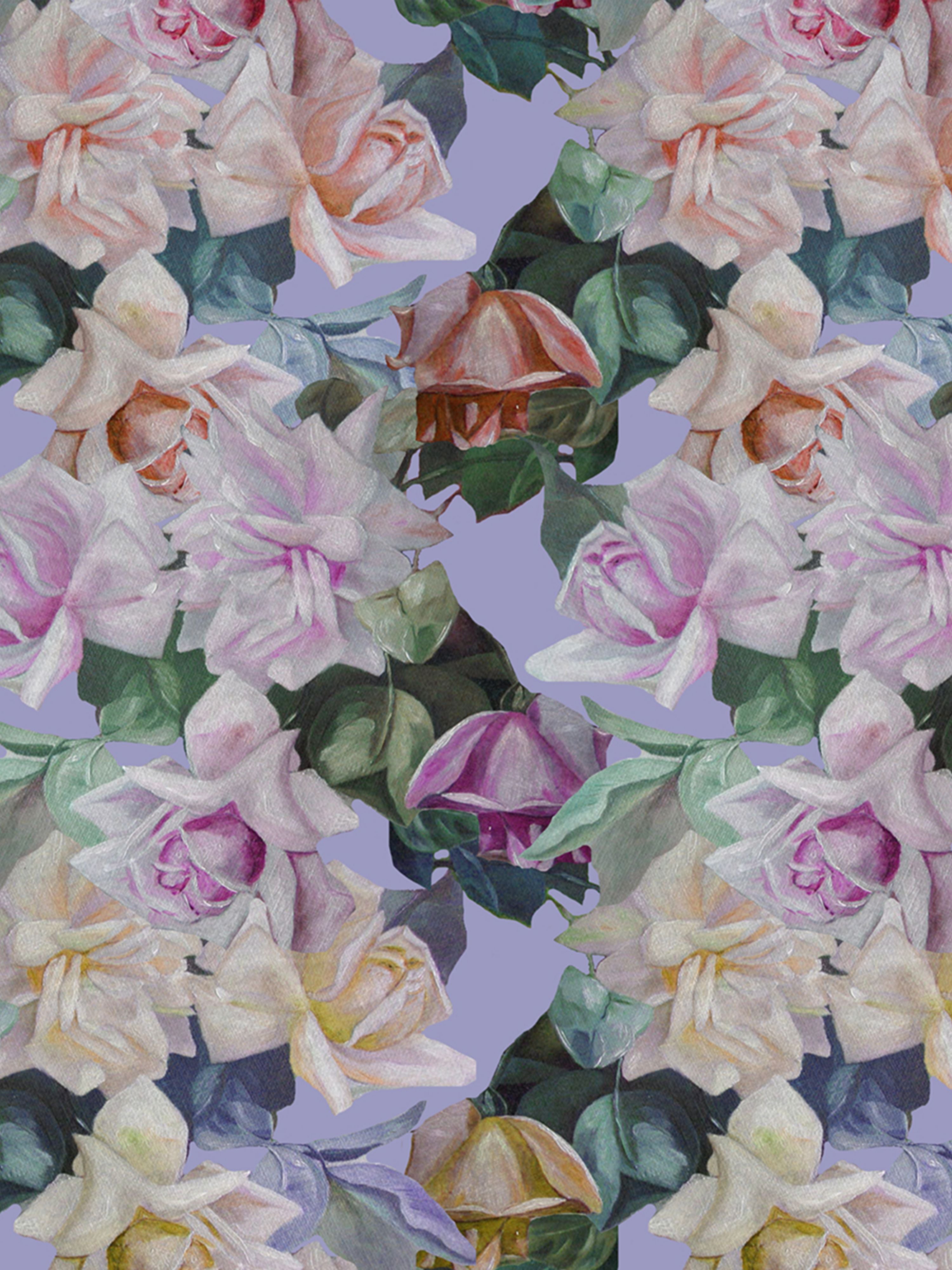 Passion wallpaper in lilac color - pattern number WNM 0003PASS - by Scalamandre in the collection