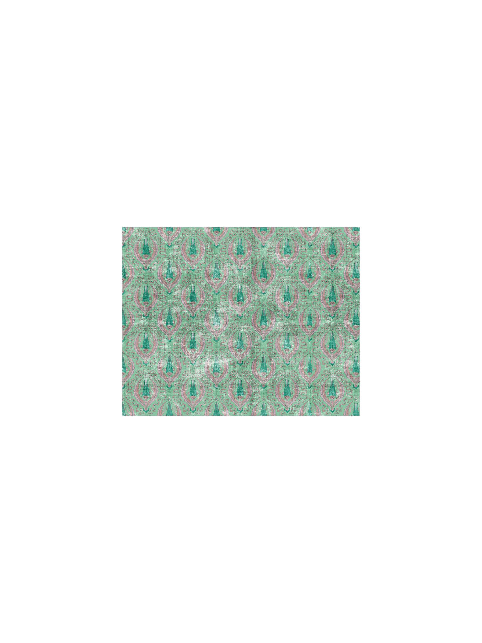 Byzantine Jewel fabric in green color - pattern number WNM 1021BYZA - by Scalamandre in the collection