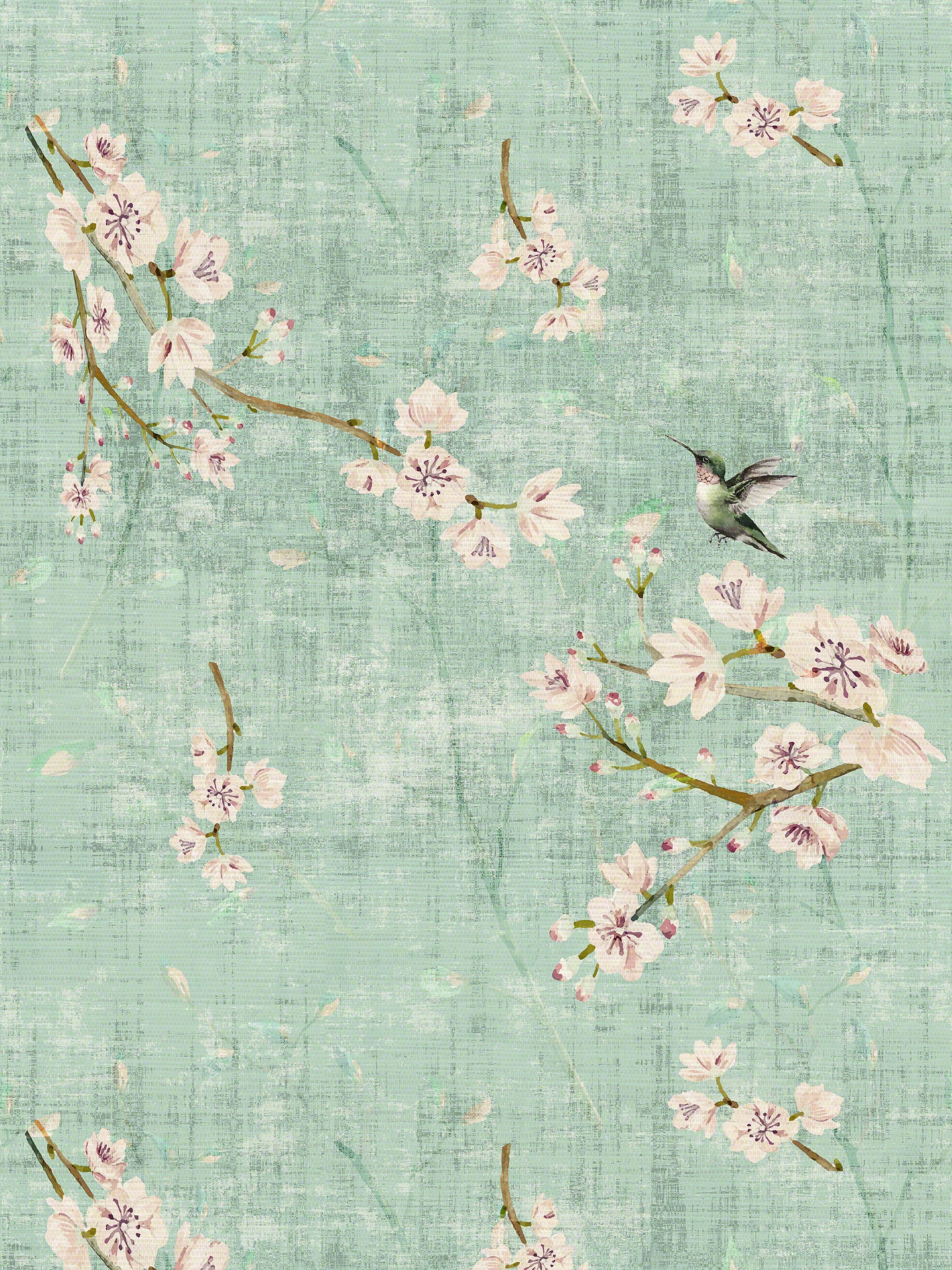 Blossom Fantasia wallpaper in laduree color - pattern number WNM 1056BLOS - by Scalamandre in the collection
