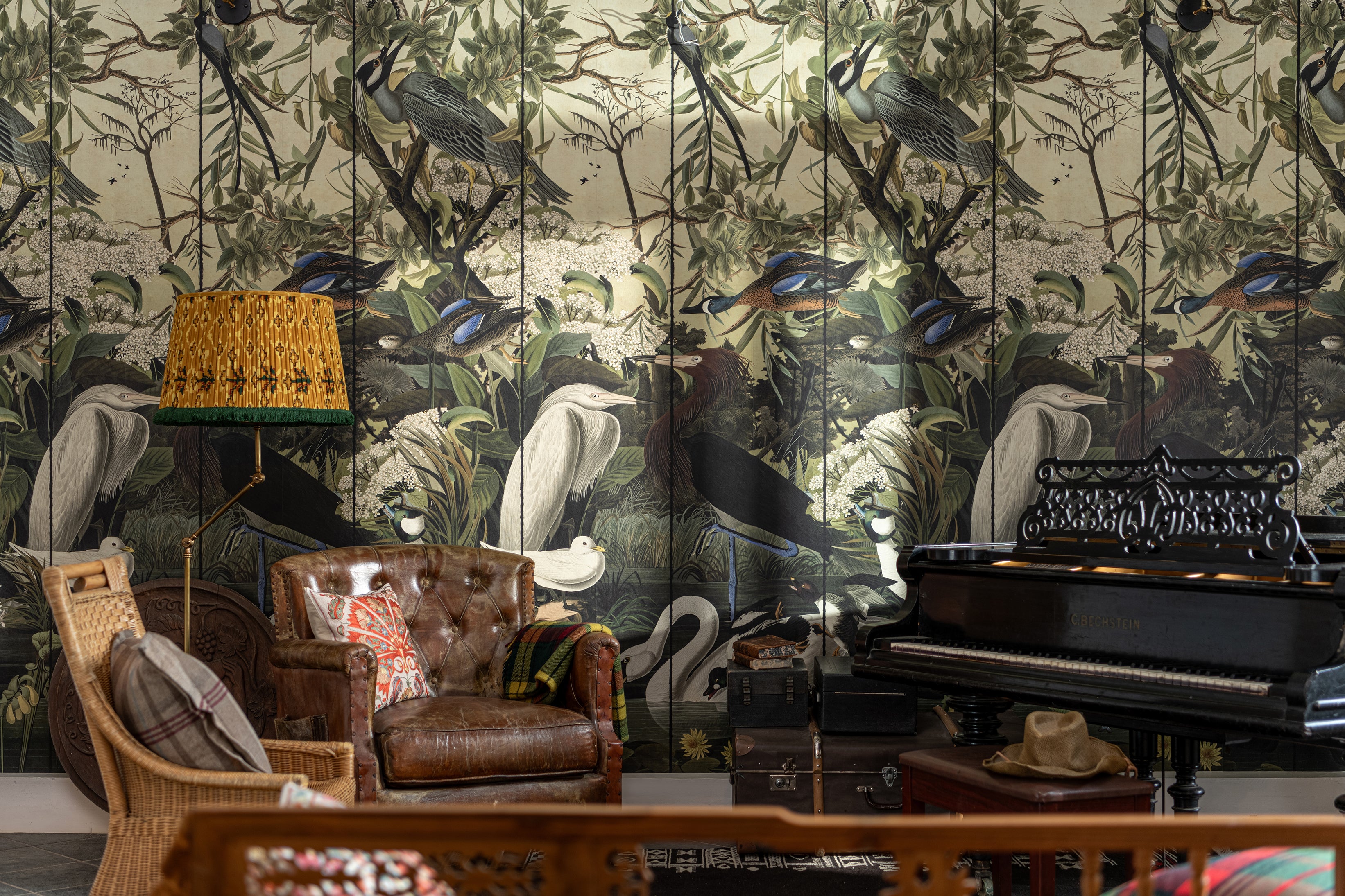 Danubian Tale wallpaper in green blue color - pattern number WP20719 - by Mind the Gap in the The Wetlands collection