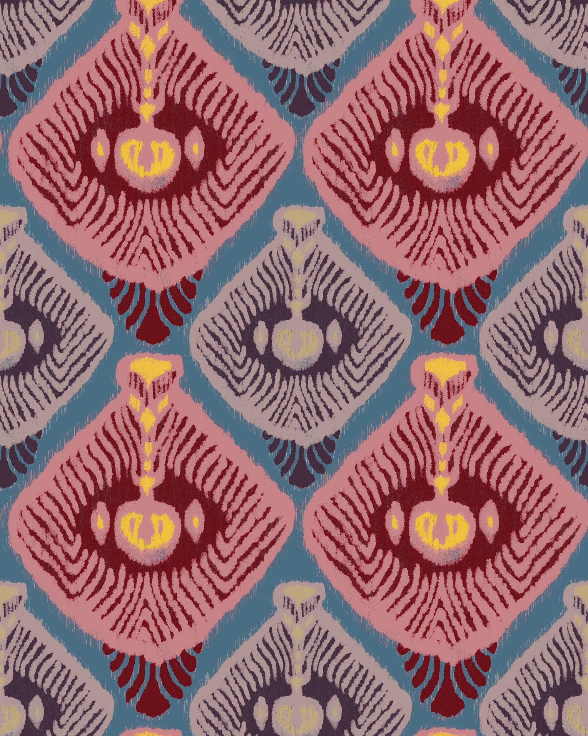 Torocko Wallpaper in azure color - pattern number WP20920 - by Mind the Gap in the Transylvanian Rhapsody collection