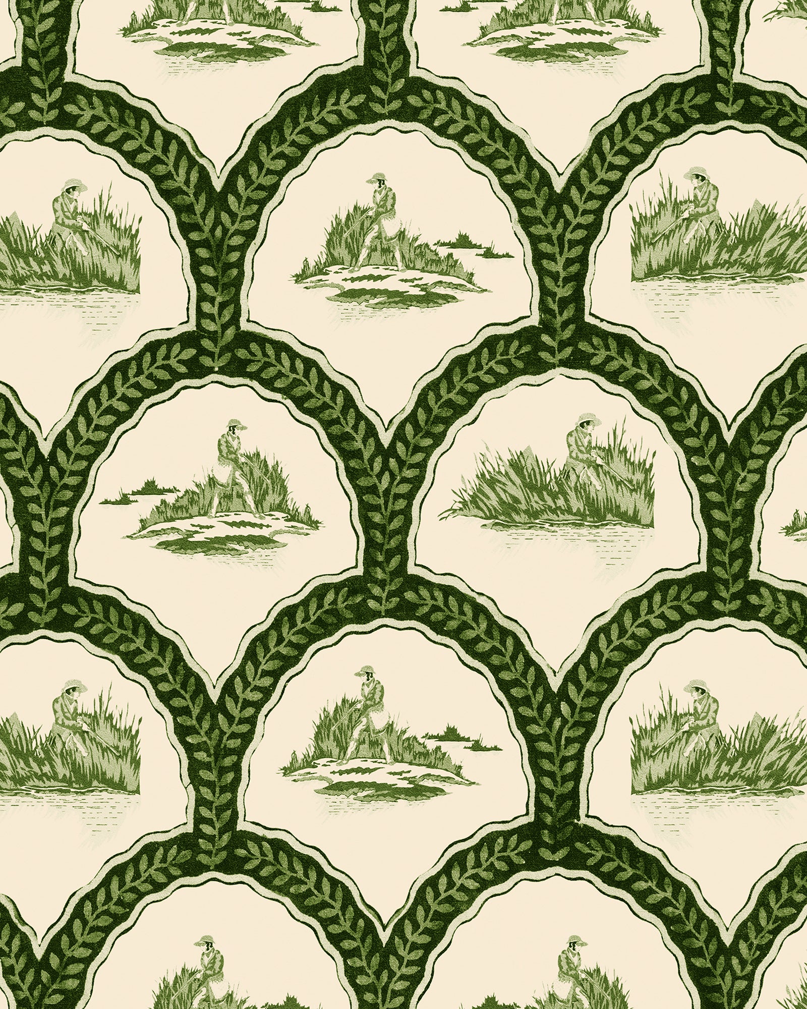 The Hunter wallpaper in artichoke color - pattern number WP30158 - by Mind the Gap in the The Wetlands collection
