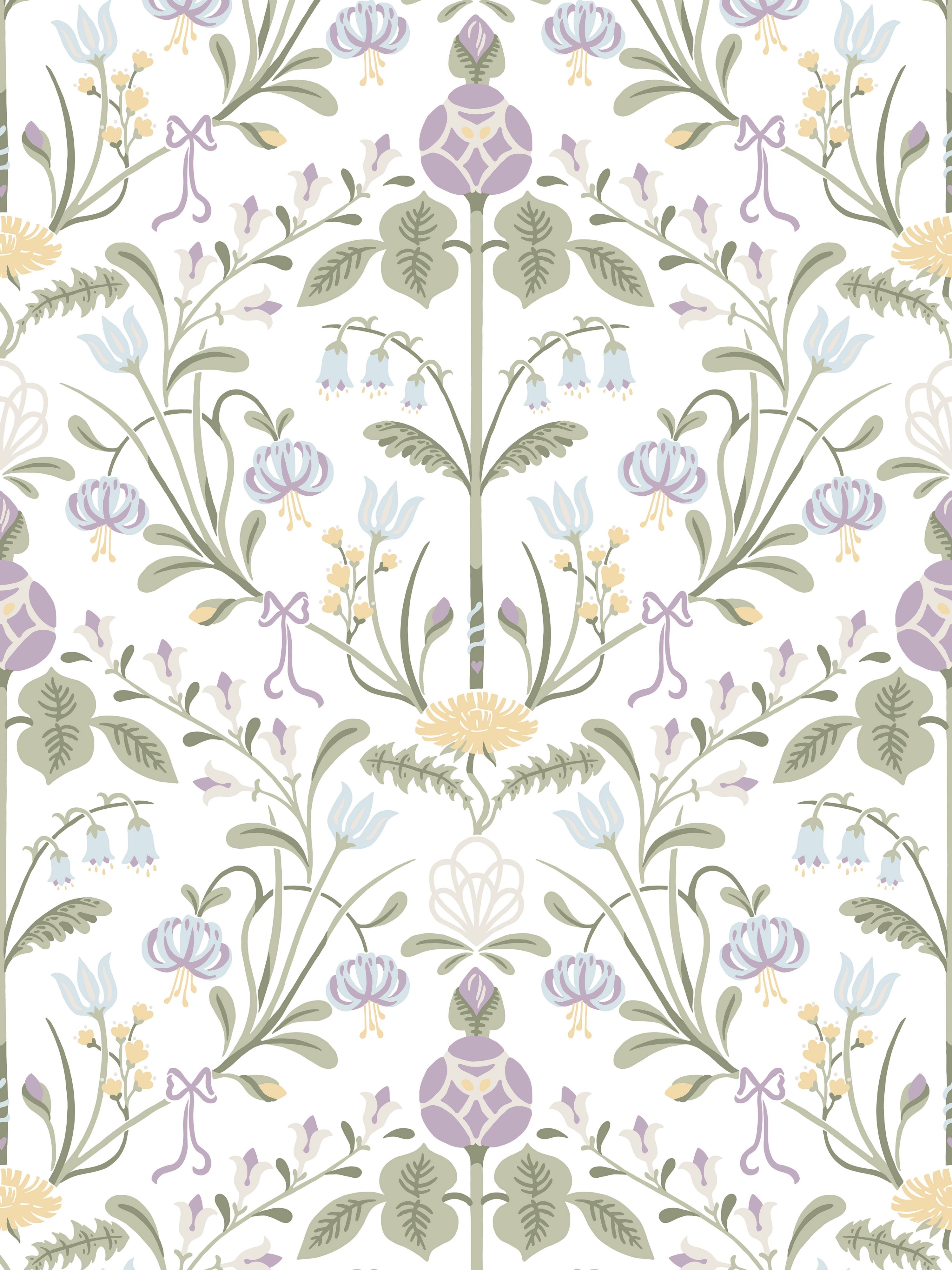 Till Carl wallpaper in lilac color - pattern number WSB 00010154 - by Scalamandre in the collection