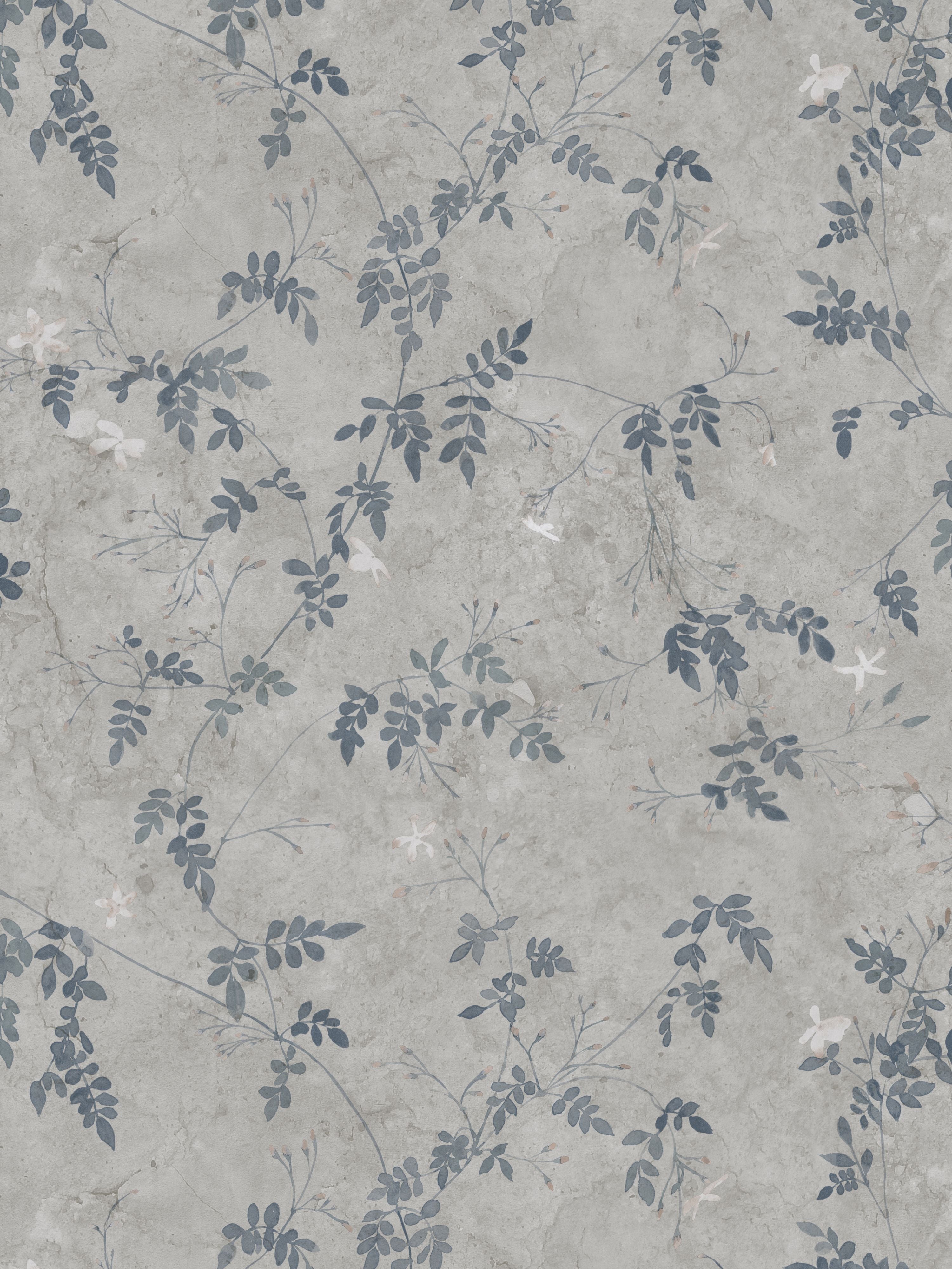 Irene wallpaper in indigo blue color - pattern number WSB 001310111 - by Scalamandre in the collection