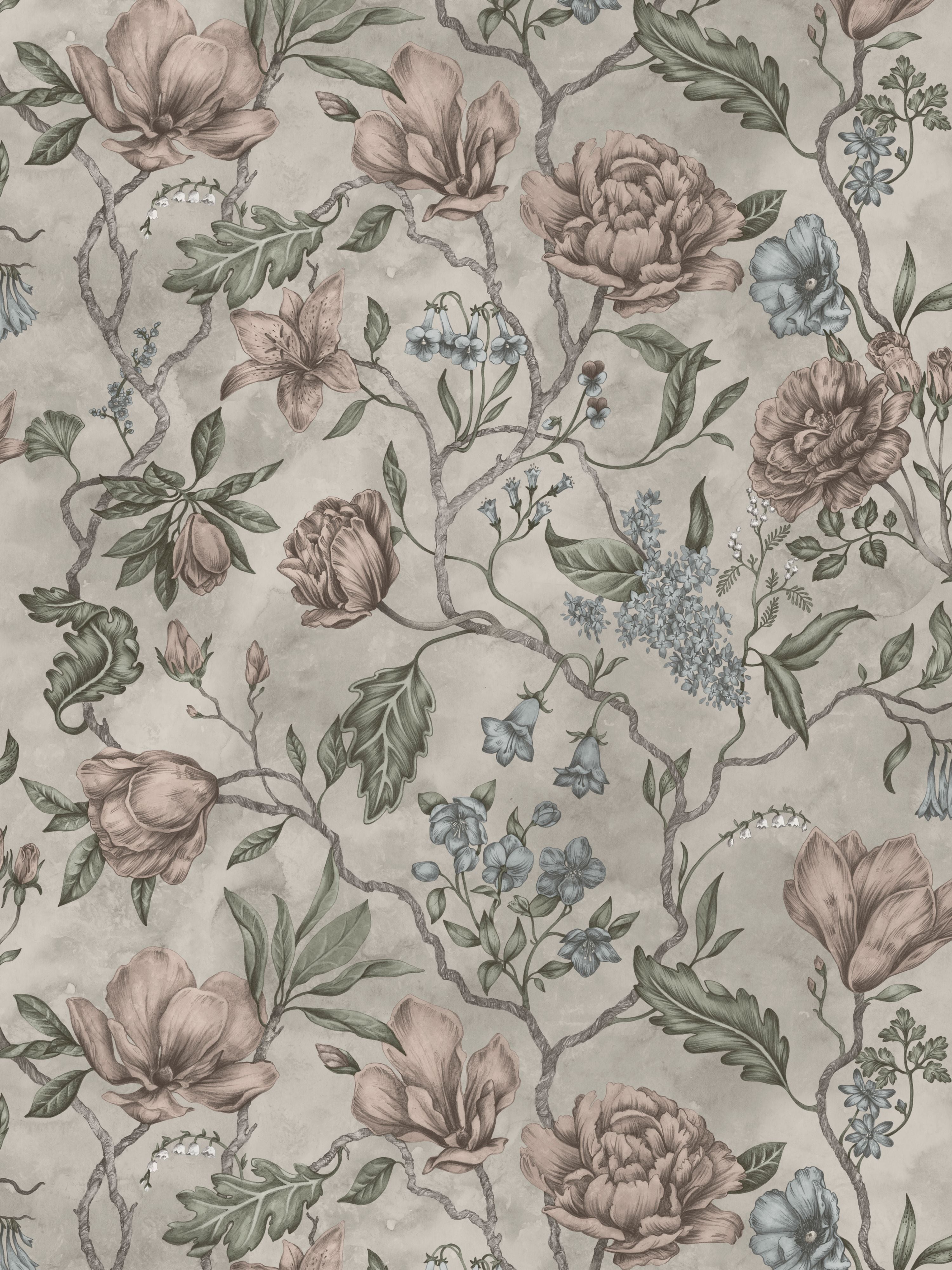 Linda wallpaper in clay color - pattern number WSB 00180244 - by Scalamandre in the collection