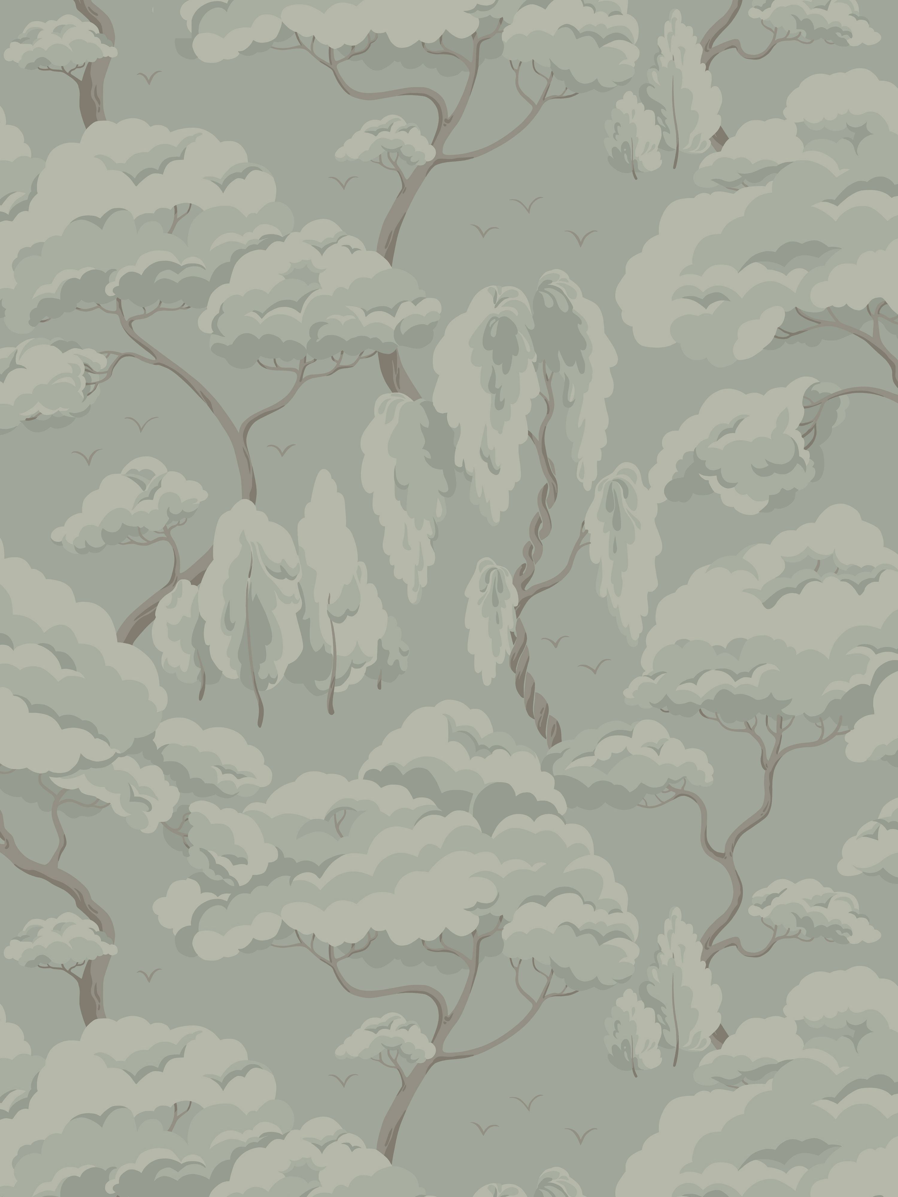 Kristoffer wallpaper in sage green color - pattern number WSB 002410123 - by Scalamandre in the collection
