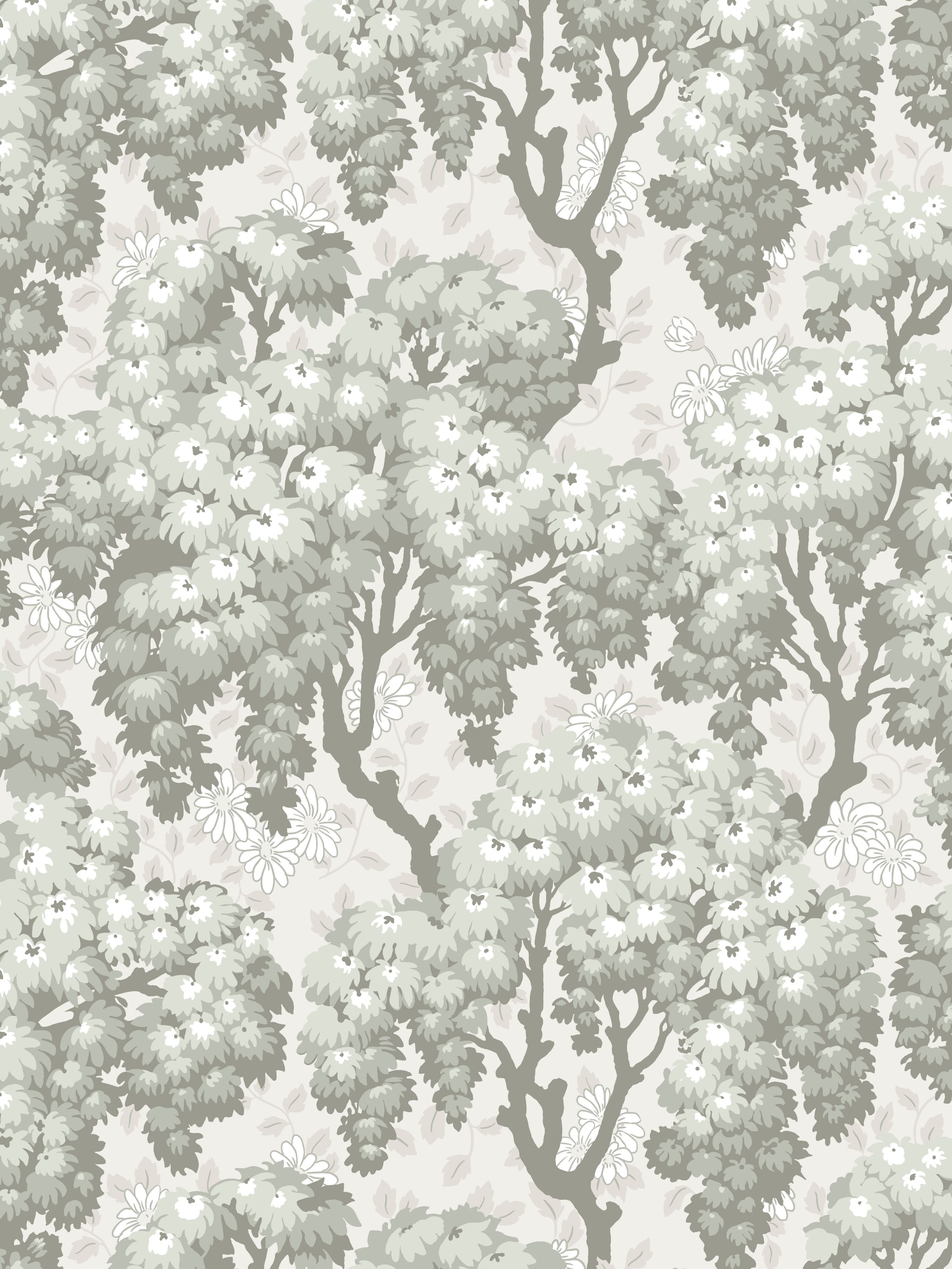 Ragnvi wallpaper in spring green color - pattern number WSB 00380836 - by Scalamandre in the collection