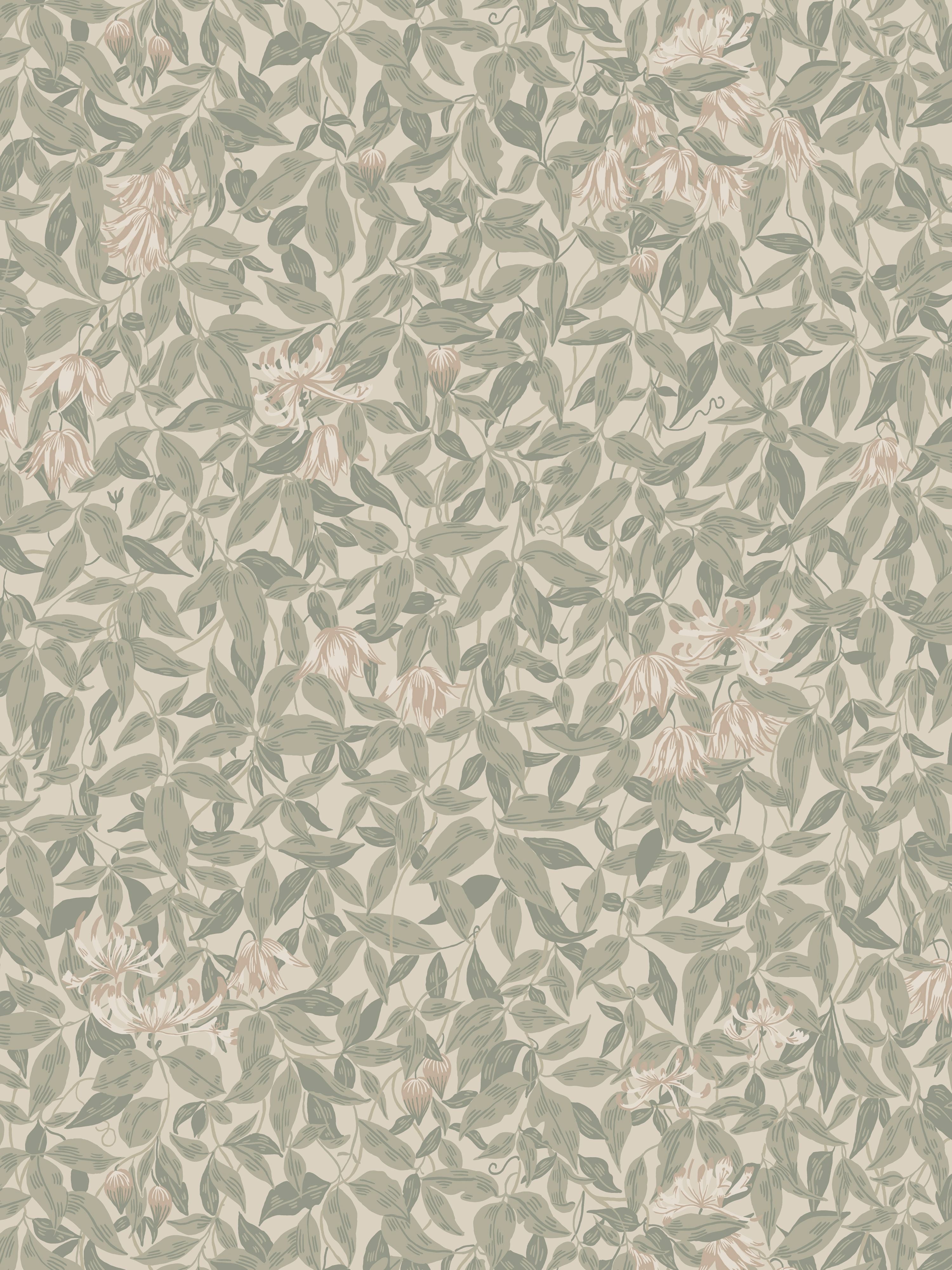 Linnea wallpaper in garden green color - pattern number WSB 00380838 - by Scalamandre in the collection
