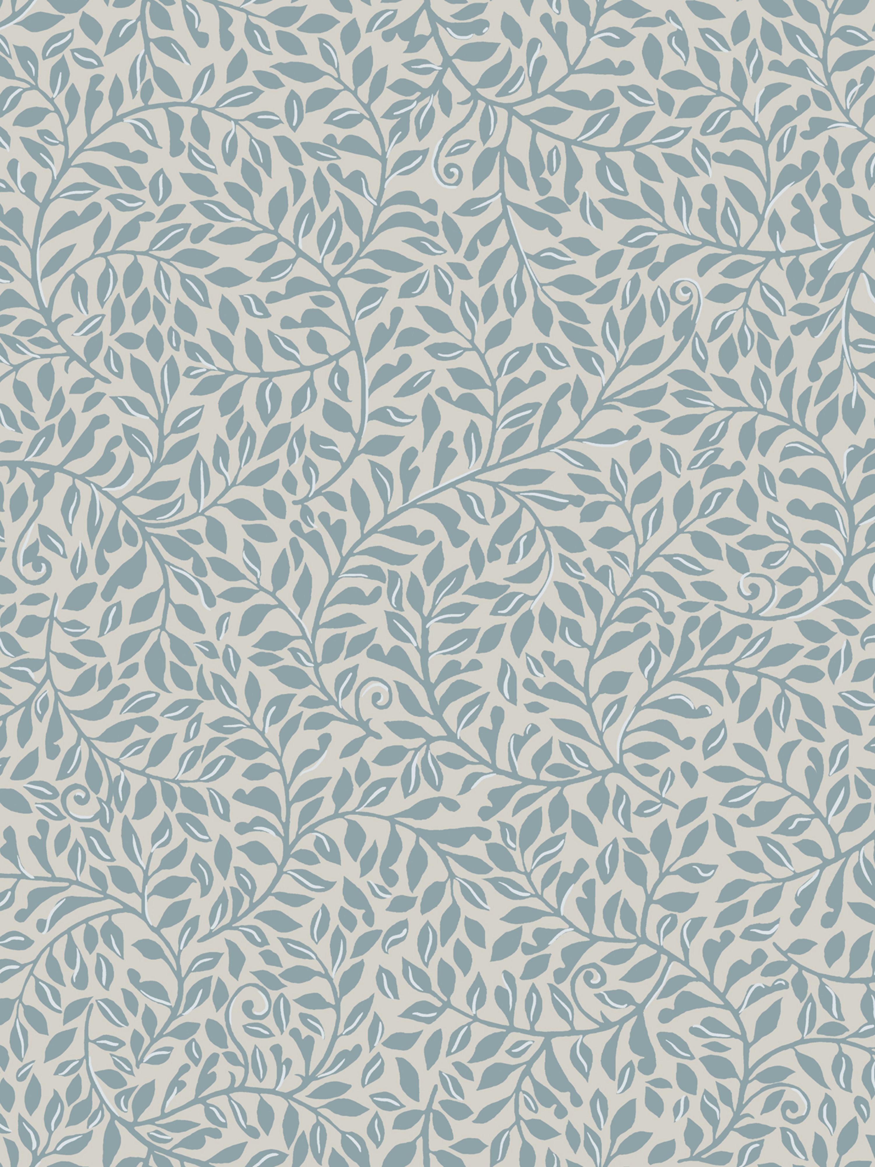 Sigfrid wallpaper in blue color - pattern number WSB 00460425 - by Scalamandre in the collection