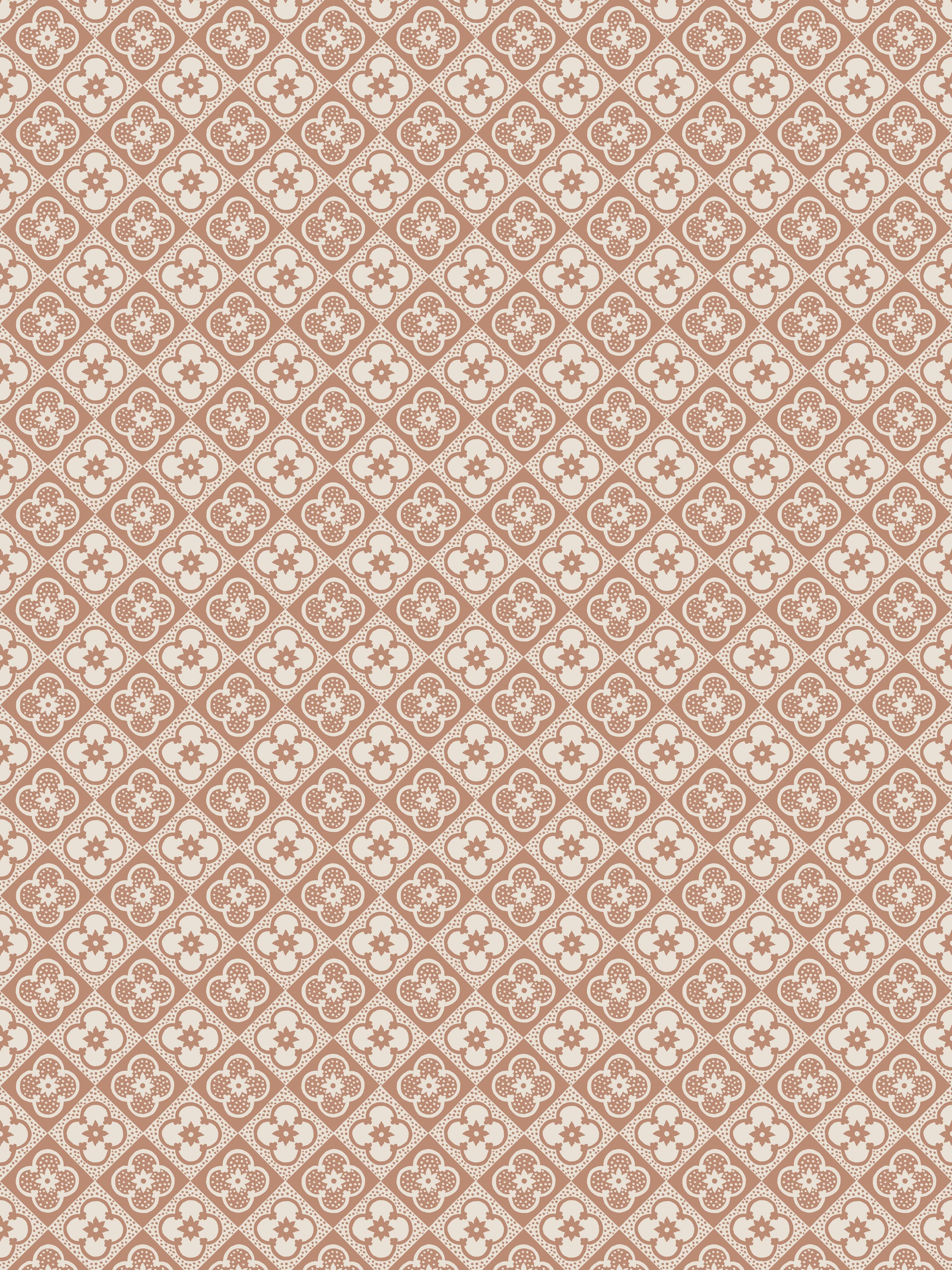 Lyckan wallpaper in copper color - pattern number WSB 00511015 - by Scalamandre in the collection