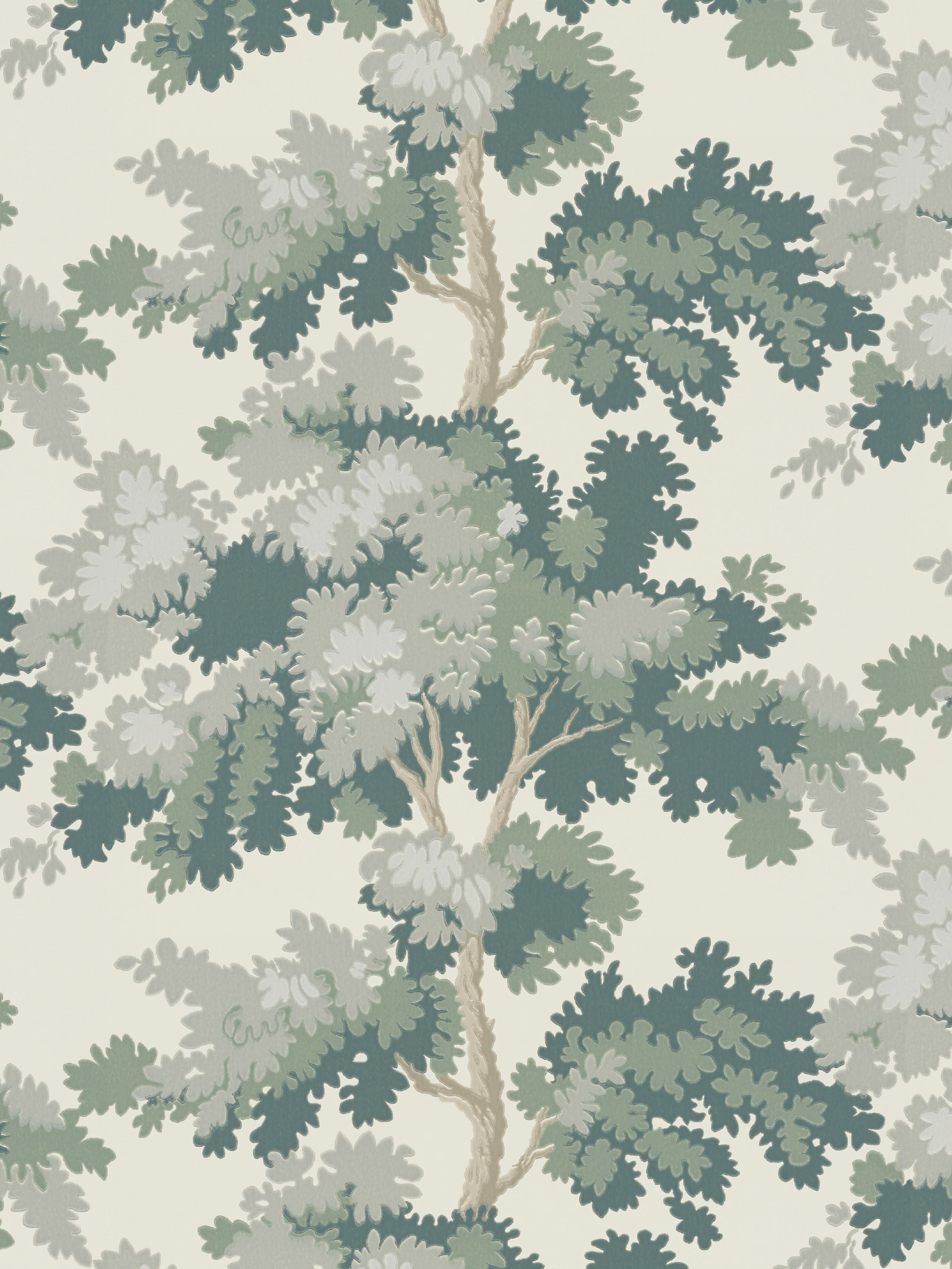 Raphael wallpaper in green color - pattern number WSB 00580444 - by Scalamandre in the collection