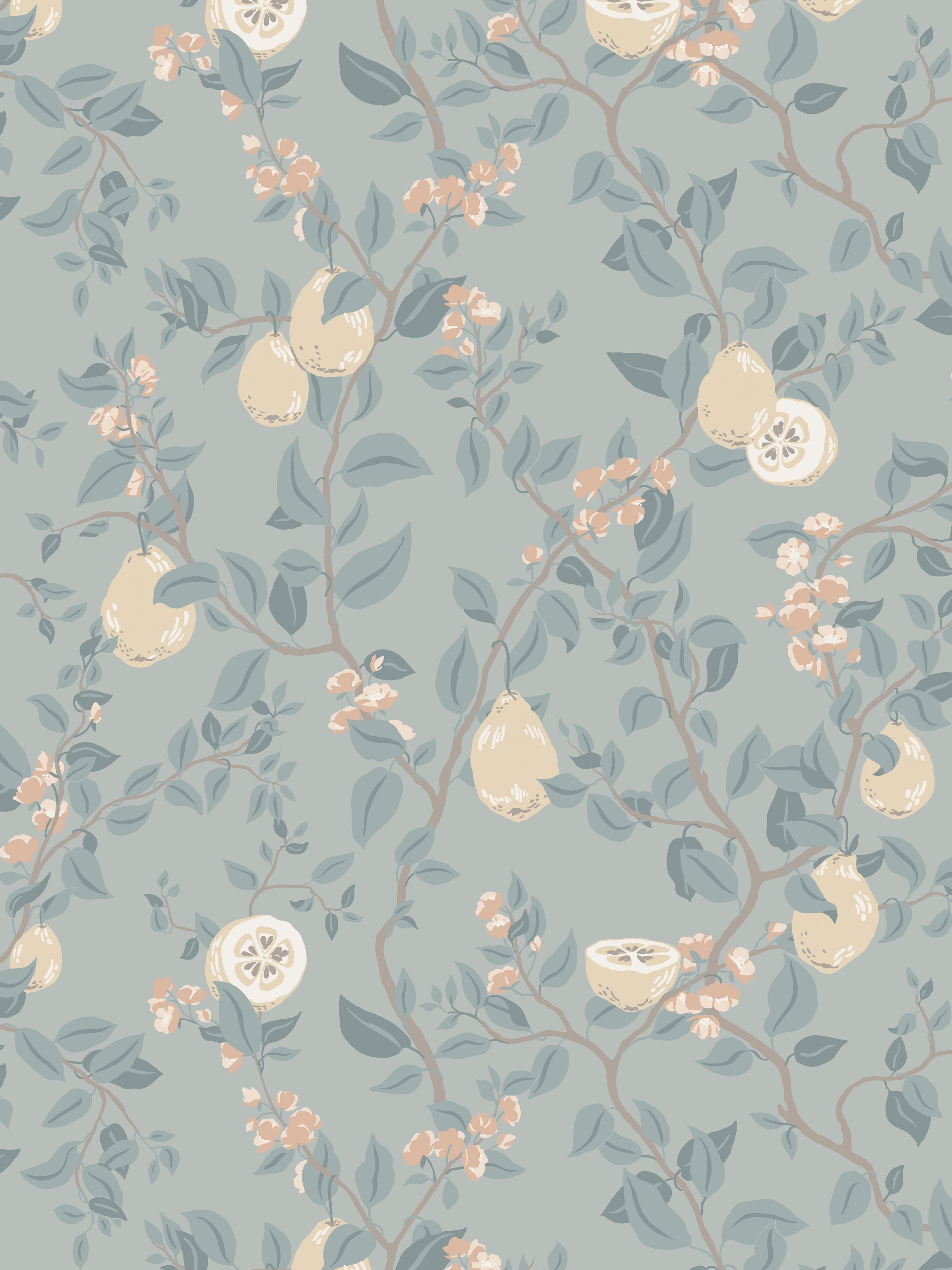 Kvitten wallpaper in soft blue color - pattern number WSB 00680432 - by Scalamandre in the collection