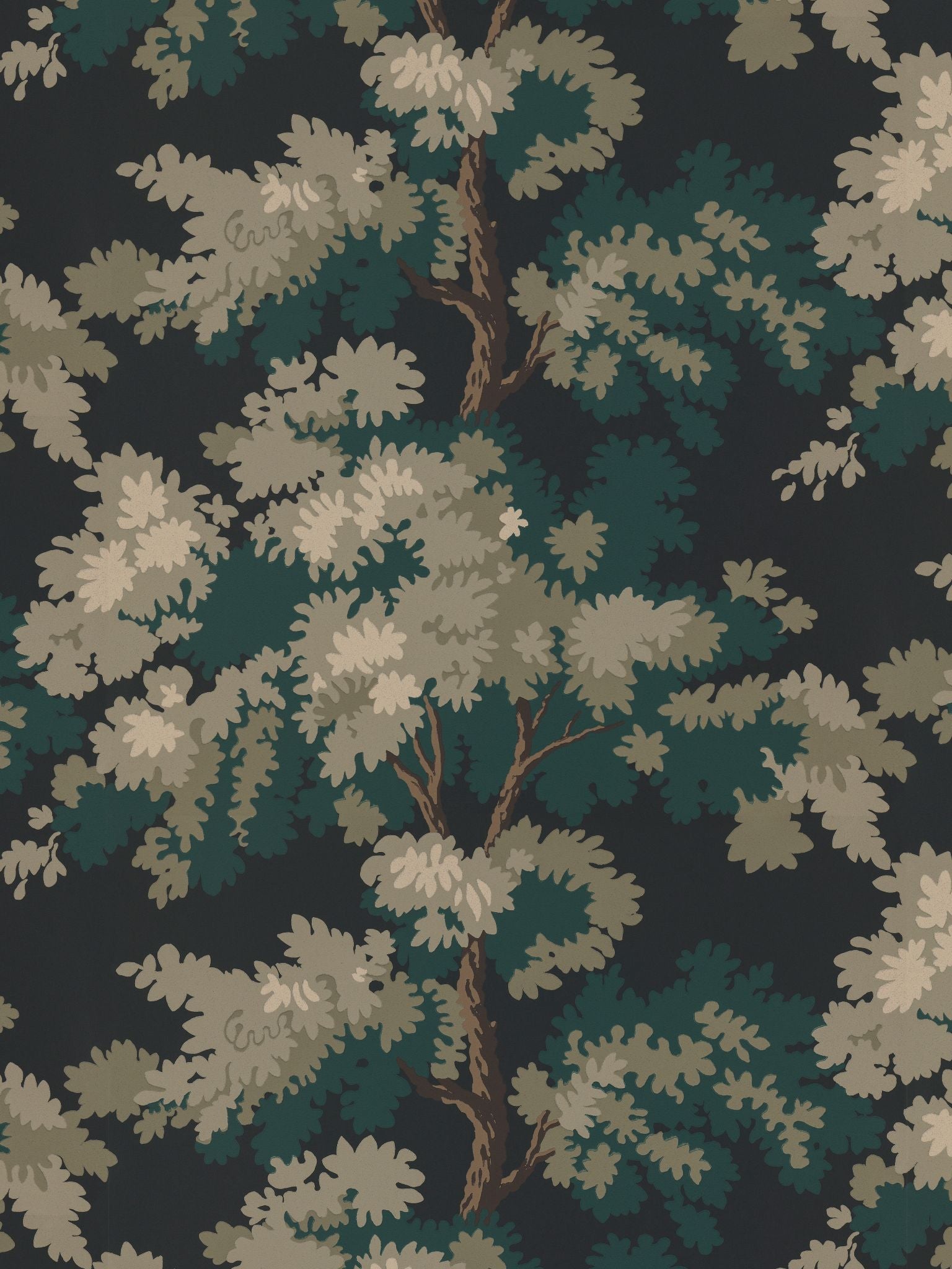 Raphael fabric in black color - pattern number WSB 00810444 - by Scalamandre in the collection