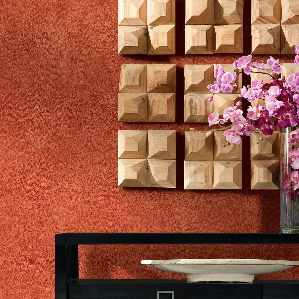 Soft Mottle Wallpaper in Red color - pattern number WT71720 - by Galerie in the Wall Textures collection