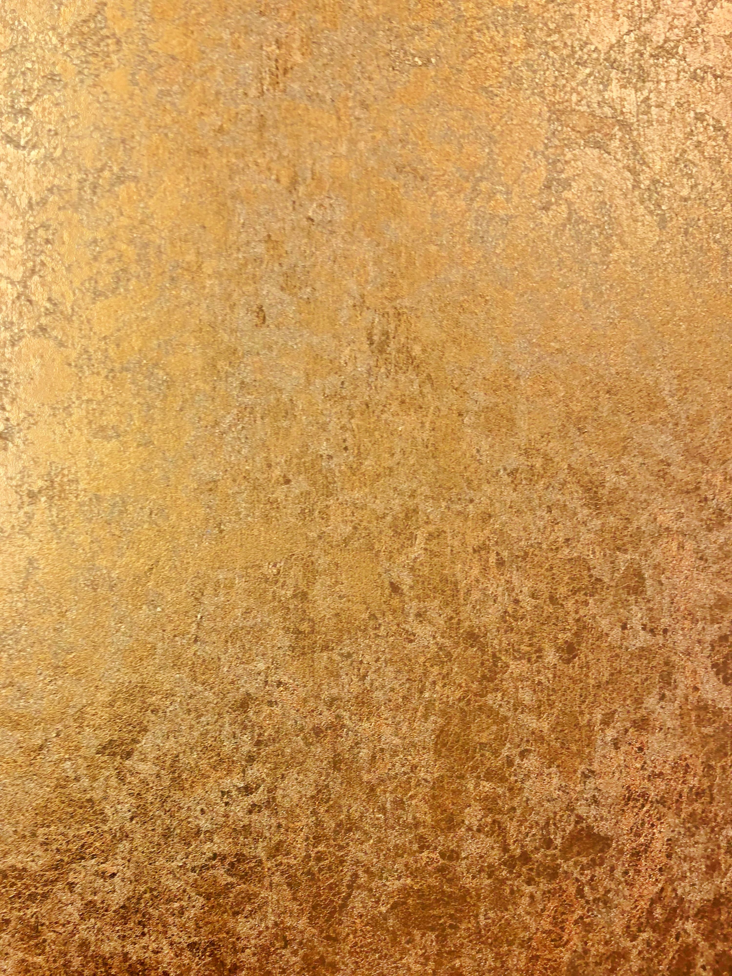 Hand Hammered Leaf wallpaper in ore color - pattern number WTO ML281 - by Scalamandre in the collection