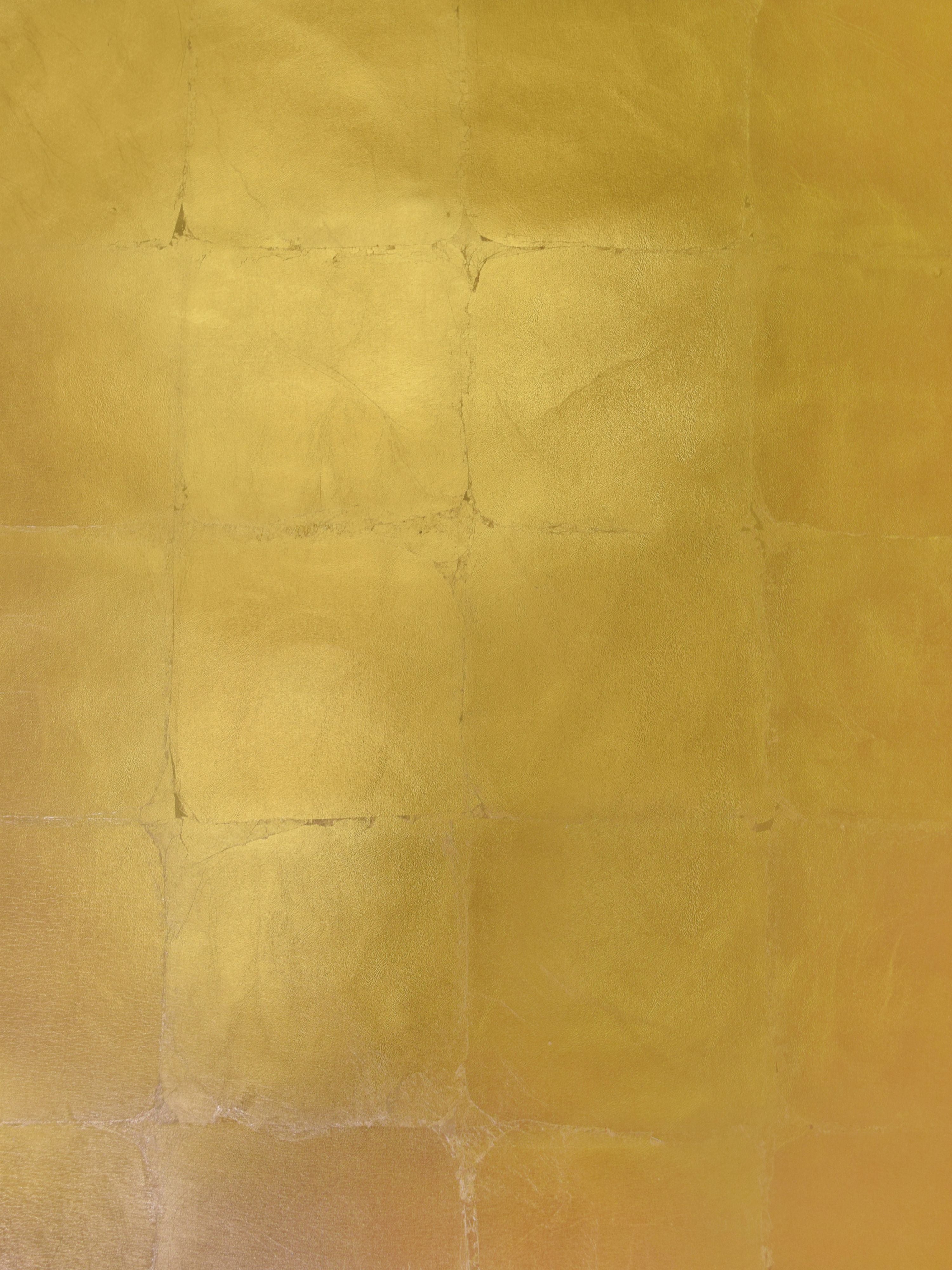Gilded Leaf Rv wallpaper in gold color - pattern number WTO RV243 - by Scalamandre in the collection