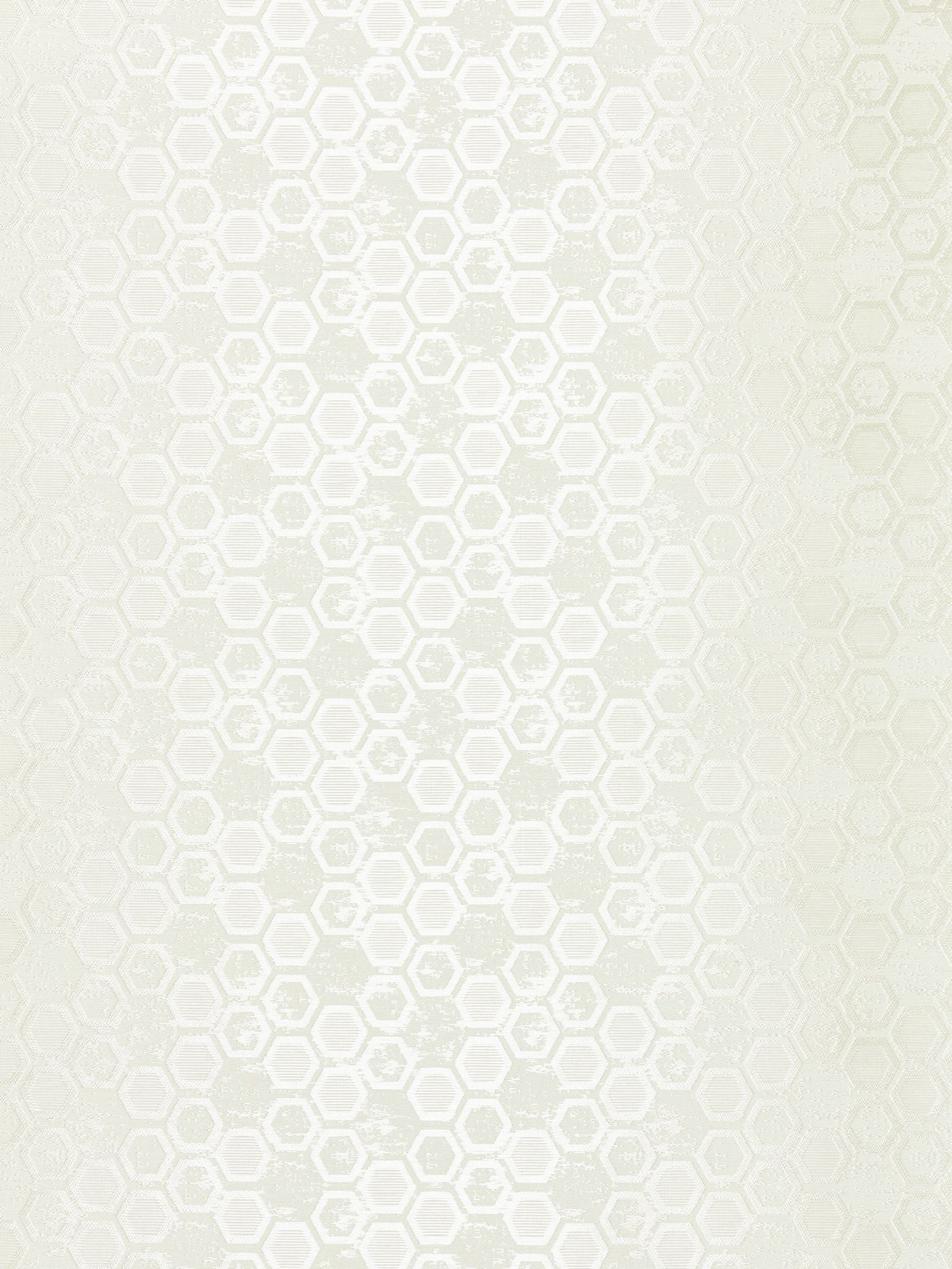 Hexagon Inspiration fabric in ivory color - pattern number WTT 661420 - by Scalamandre in the collection