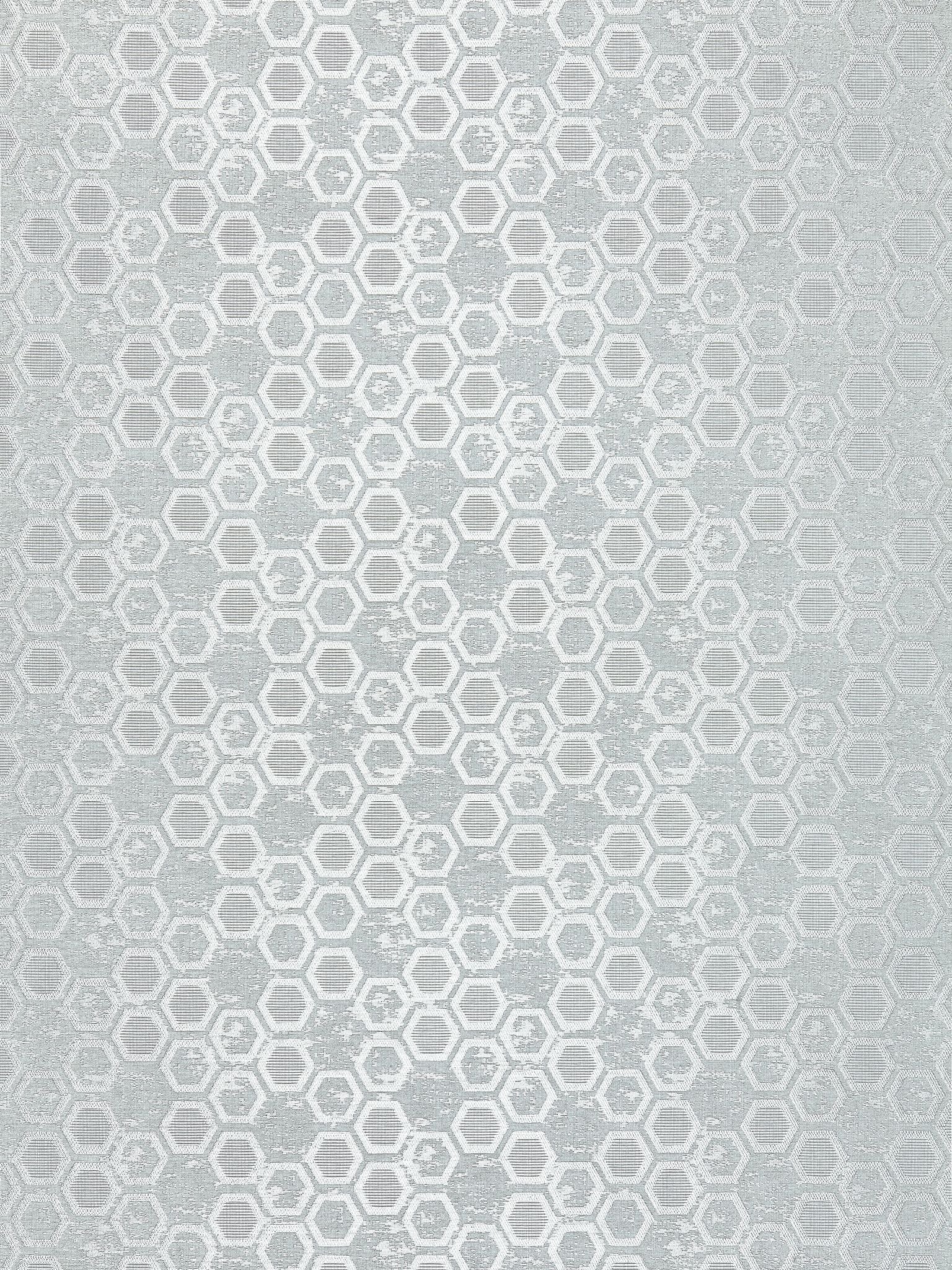 Hexagon Inspiration fabric in glacier color - pattern number WTT 661426 - by Scalamandre in the collection