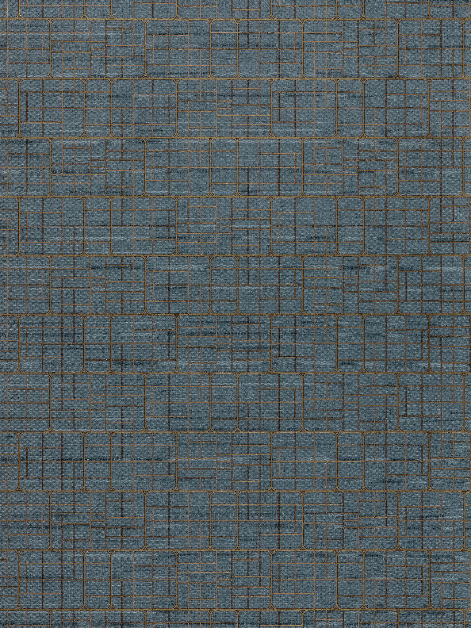 Mechanical Workmanship fabric in sapphire color - pattern number WTT 661516 - by Scalamandre in the collection