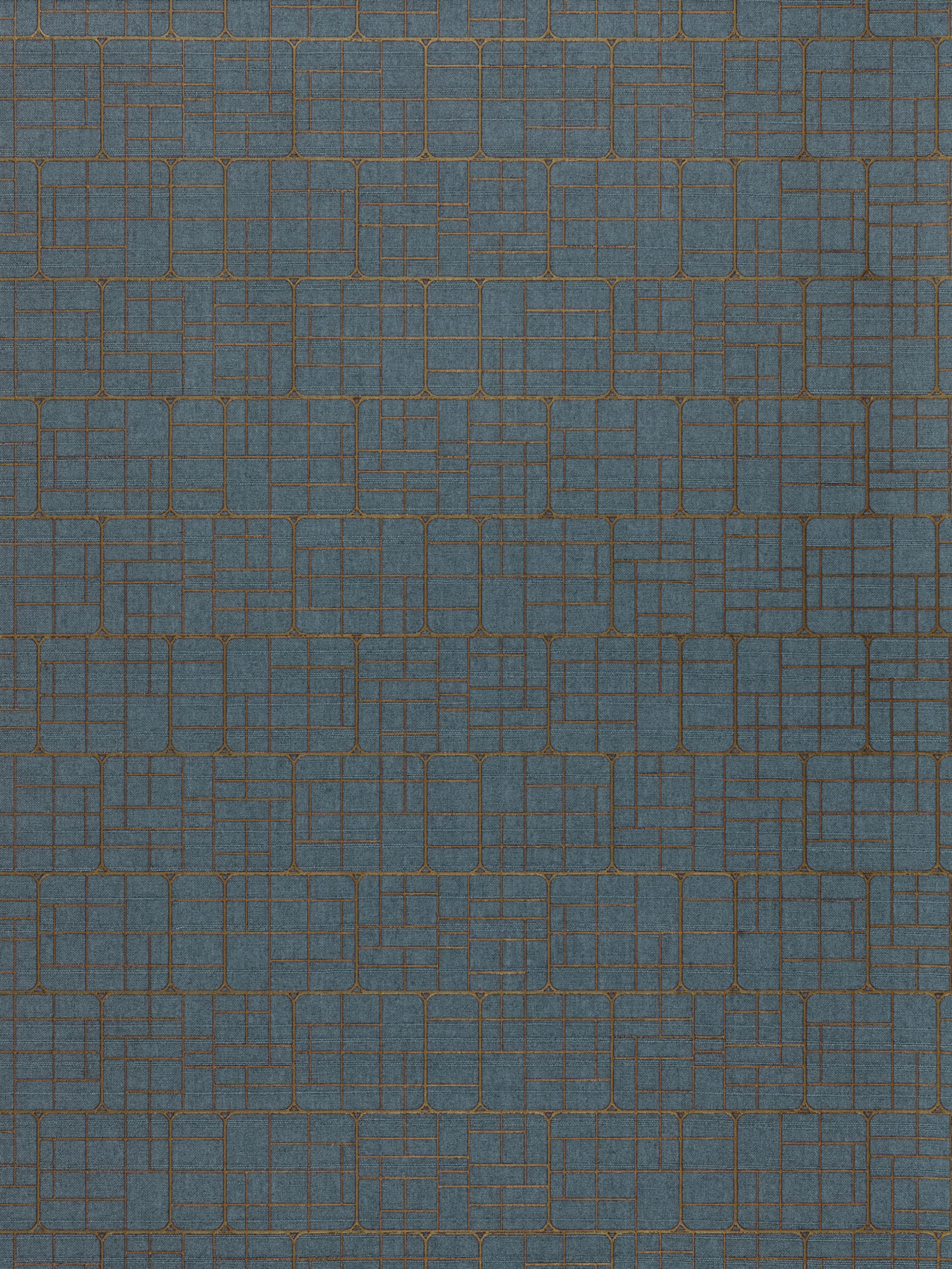 Mechanical Workmanship wallpaper in sapphire color - pattern number WTT 661516 - by Scalamandre in the collection