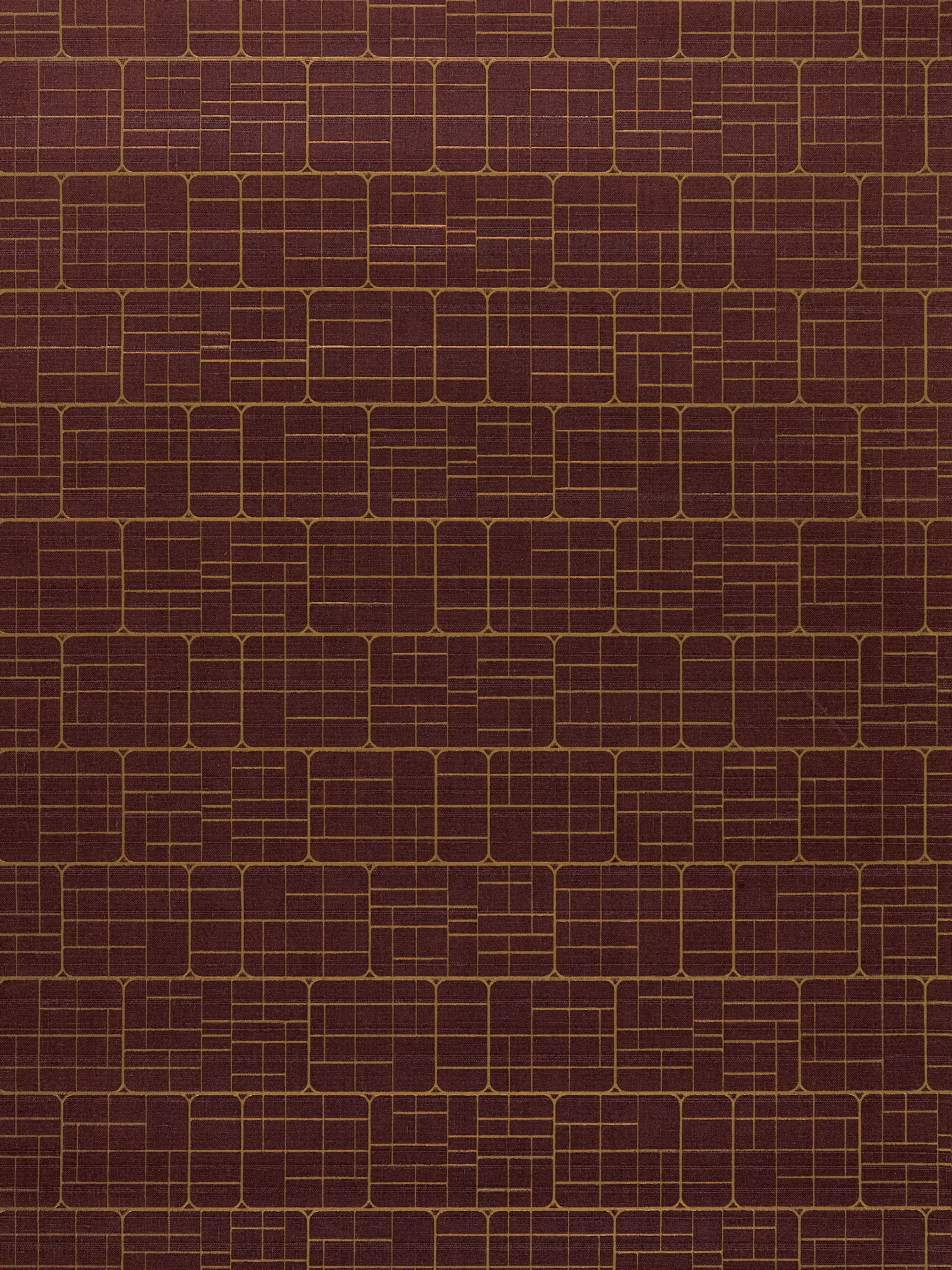 Mechanical Workmanship wallpaper in brick color - pattern number WTT 661519 - by Scalamandre in the collection