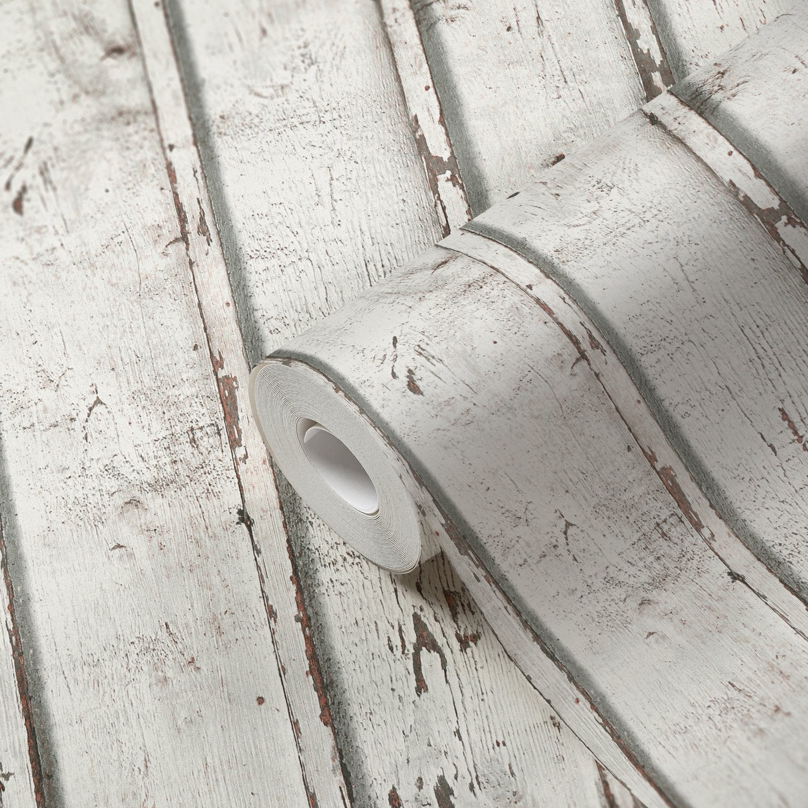 Dual Stripe Wood Effect Motif wallpaper in silver grey color - pattern number WW22233 - by Galerie in the The Woods and Wicker collection